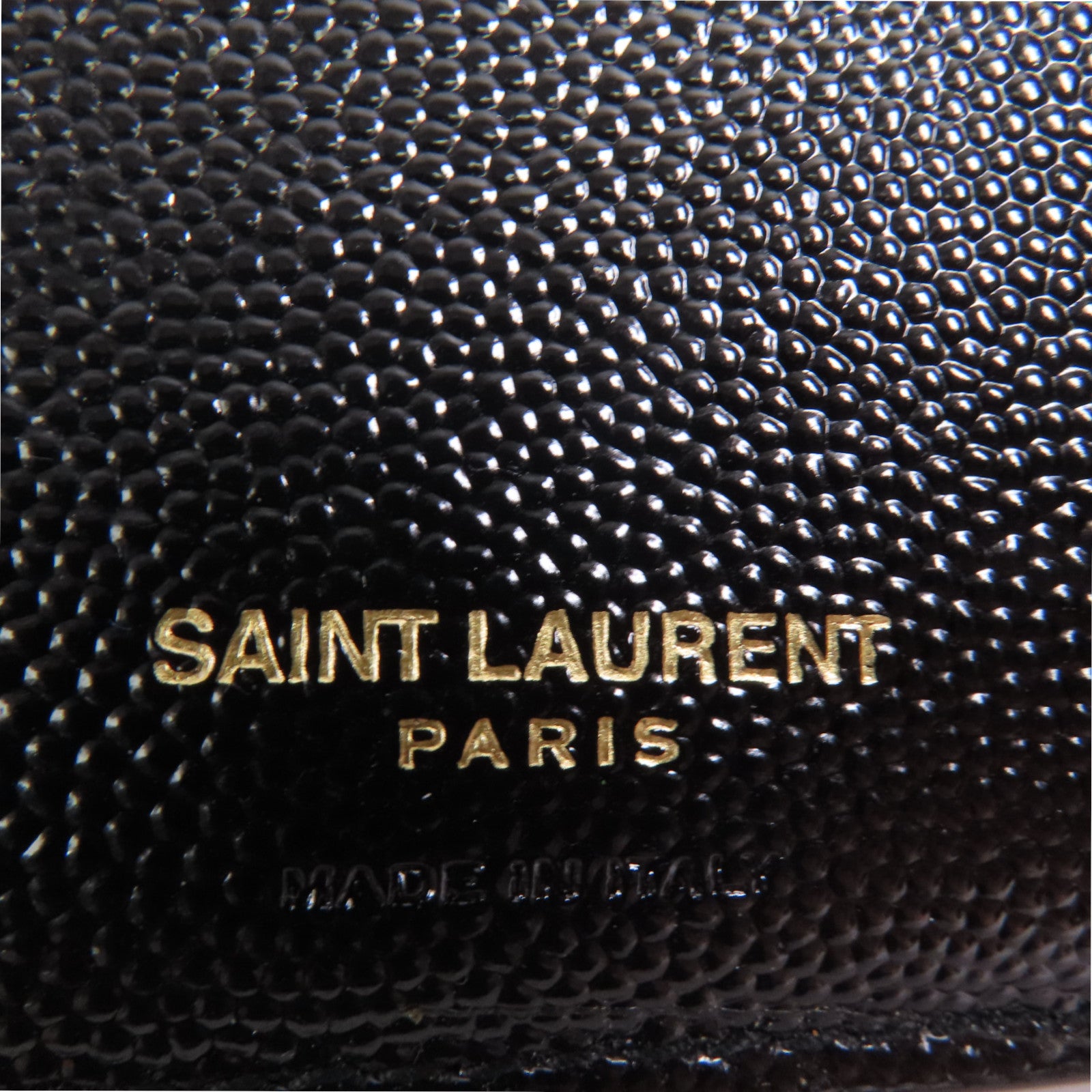 SAINT LAURENT 牛皮皮革Wallet金扣錢包