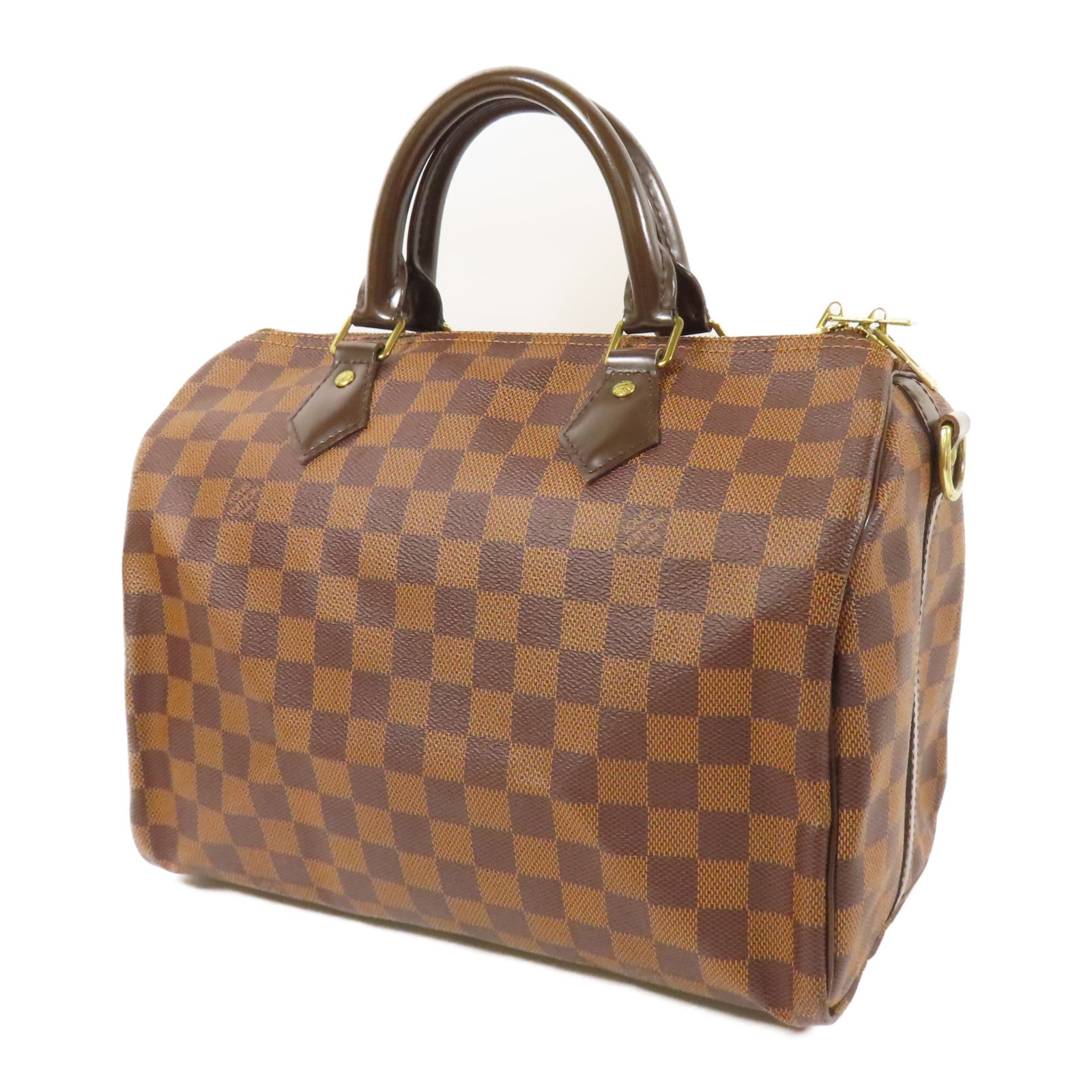 LOUIS VUITTON LV GHW Speedy 30 Handbag N41183 Damier Ebene Brown