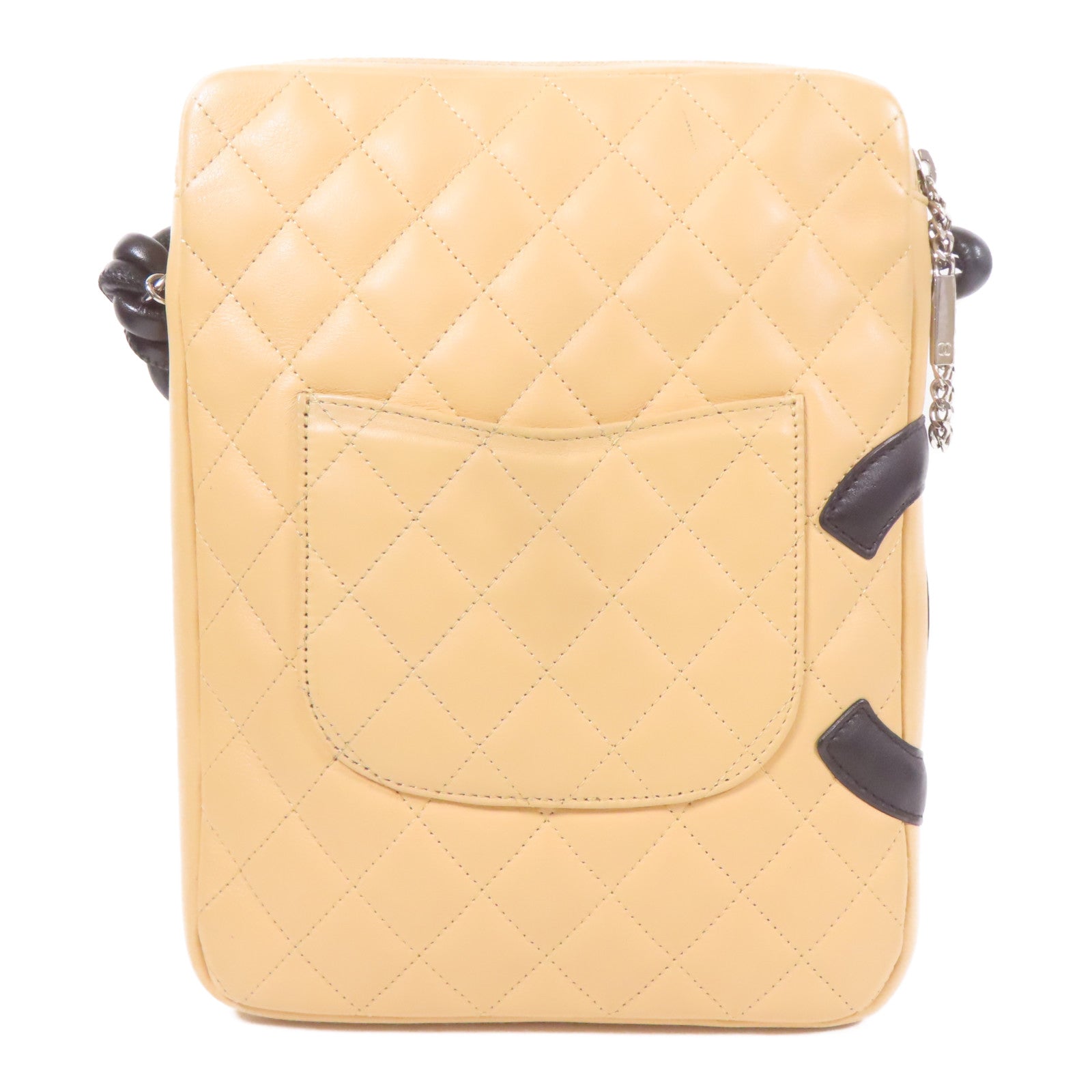 CHANEL 牛皮皮革Cambon Shoulder Bag銀扣肩背袋