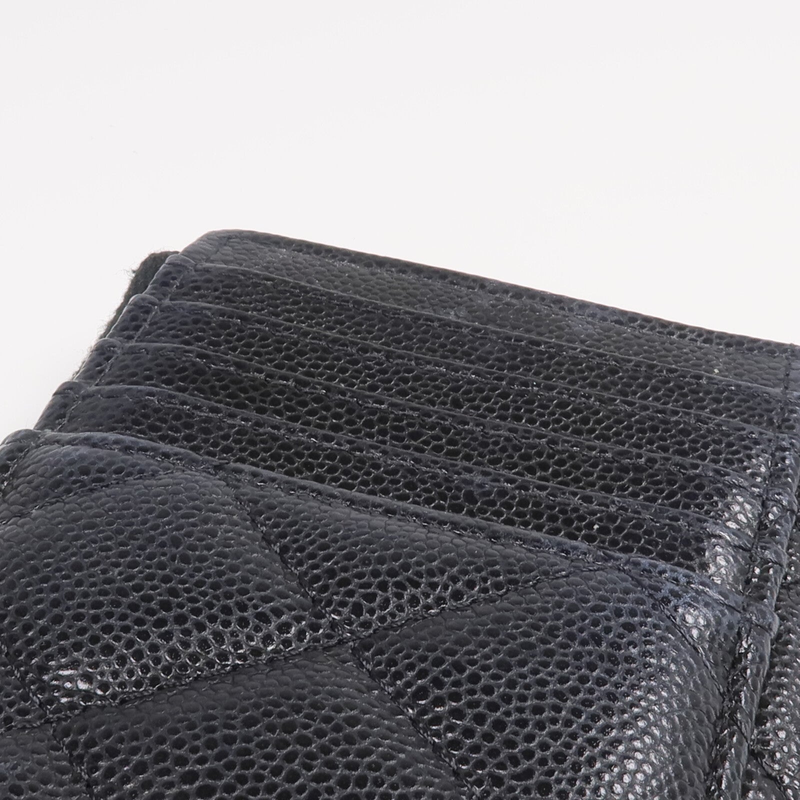CHANEL 牛皮皮革Zipped Card Holder金扣卡片套