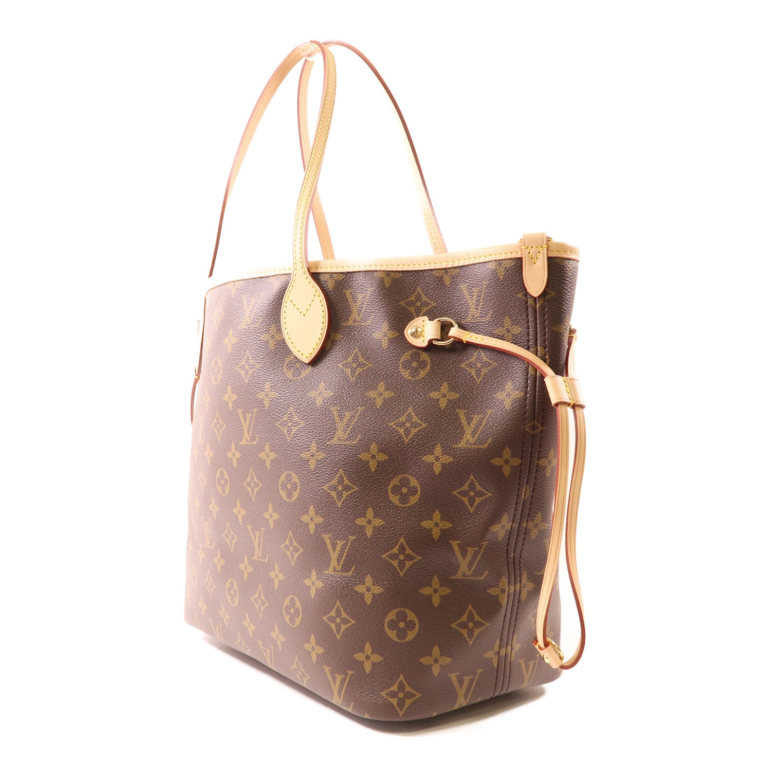 LOUIS VUITTON Monogram Neverfull Bandouliere Inside Out MM金扣手挽肩背兩用袋