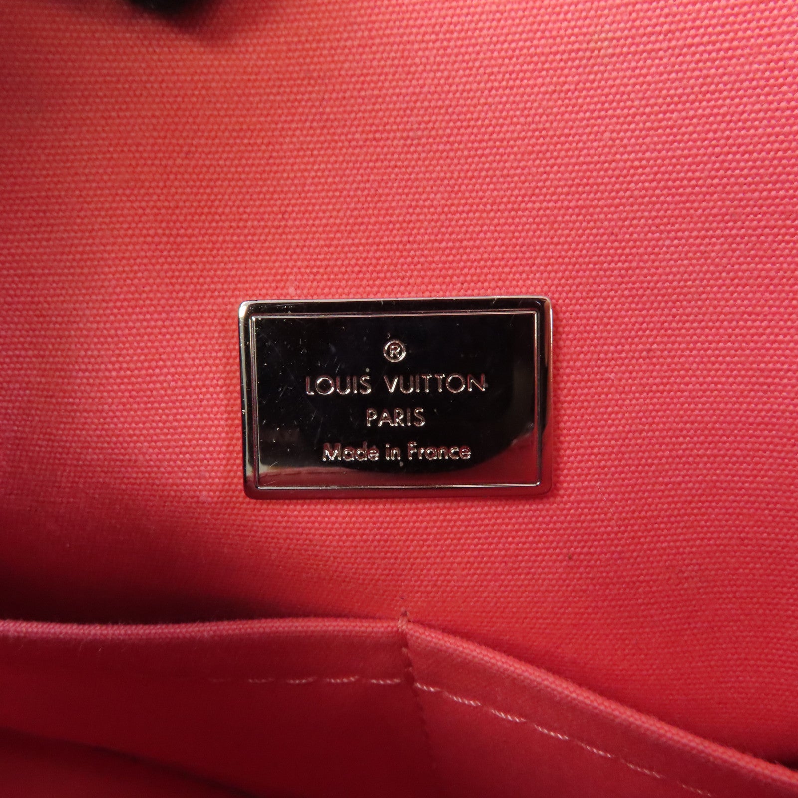 LOUIS VUITTON 【激減優惠】Vernis Pasadena銀扣手挽肩背兩用袋粉紅色