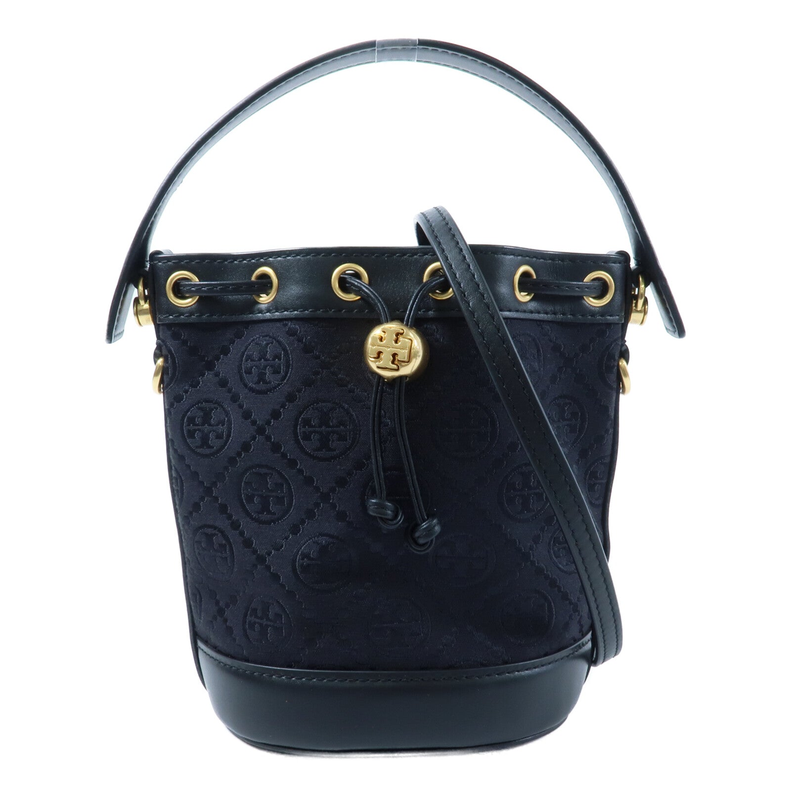 Tory Burch 帆布T Monogram手挽肩背兩用袋