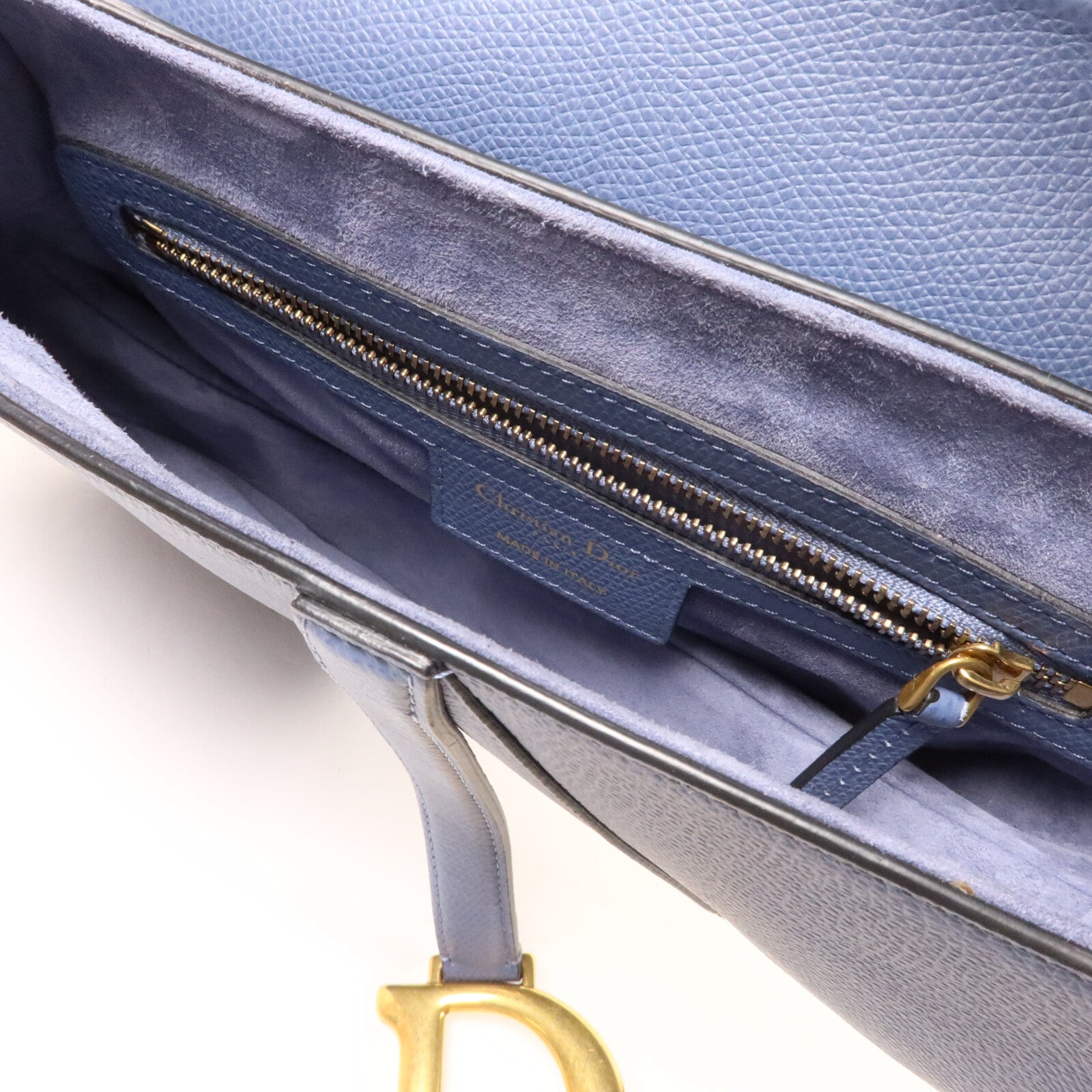 Dior 牛皮皮革Saddle Bag肩背袋