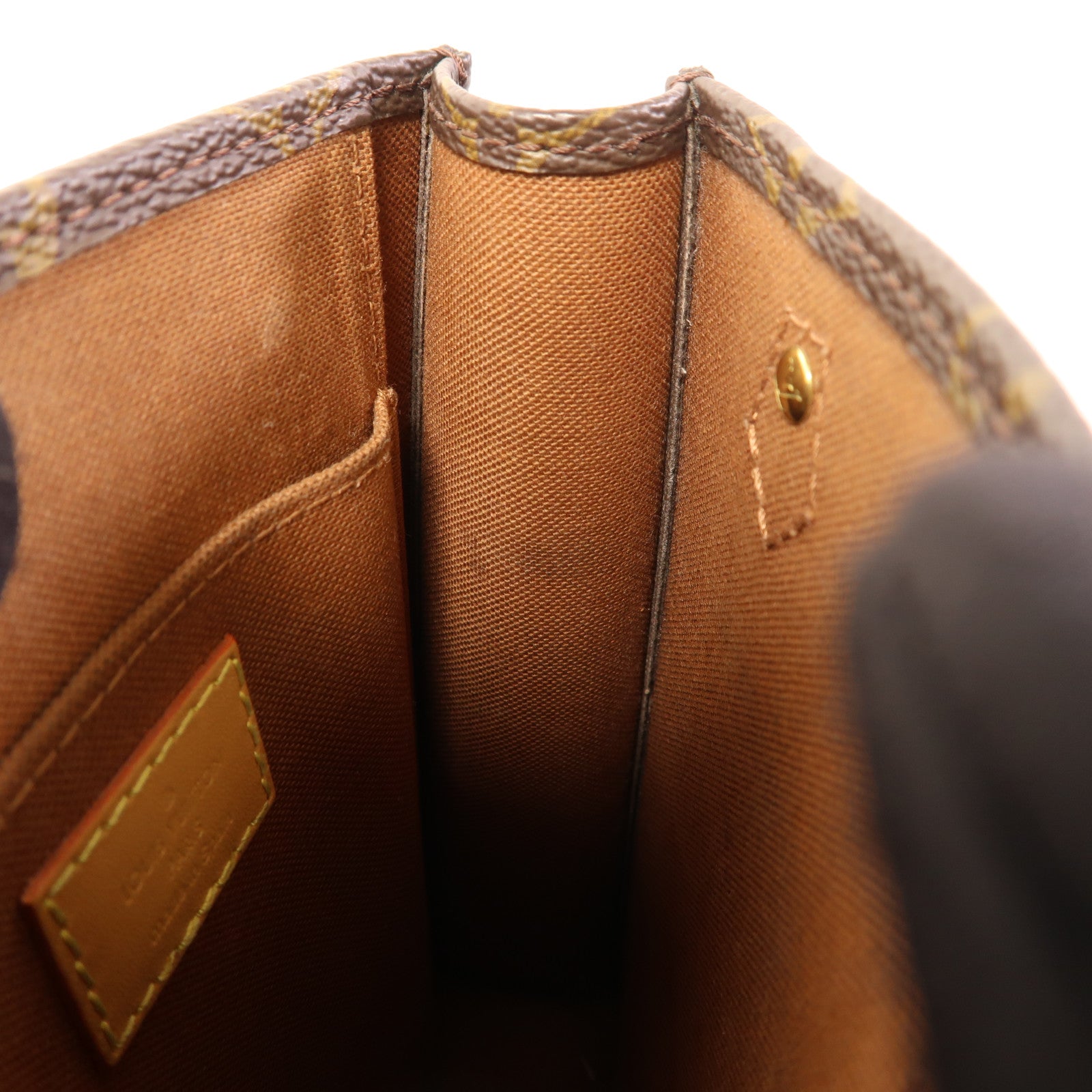 LOUIS VUITTON LV GHW Petit Sac Plat 2 Way Shoulder Bag M81295 Monogram Brown