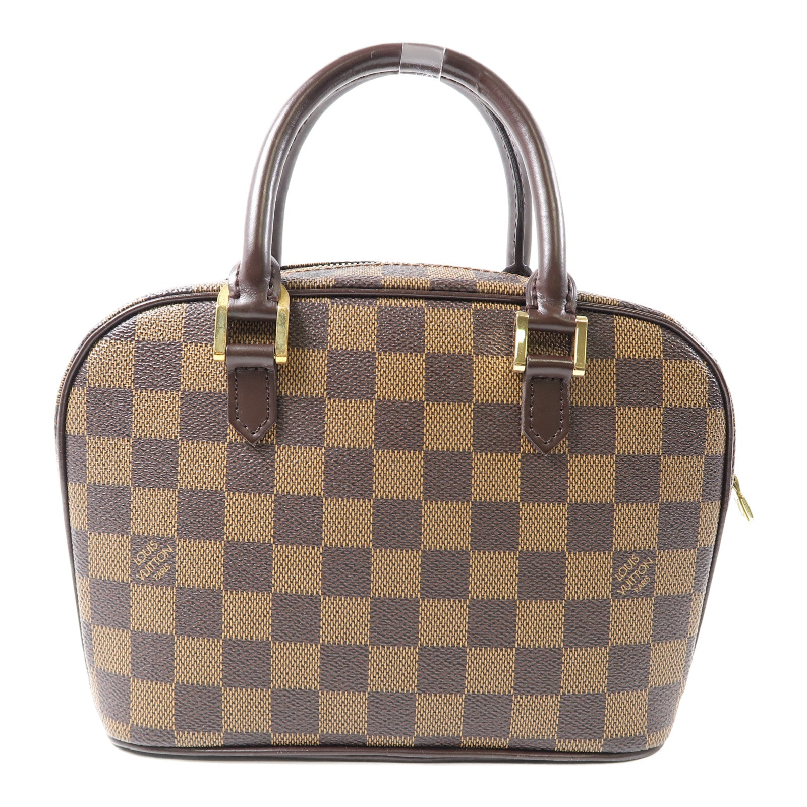 LOUIS VUITTON Damier Sarria Mini金扣手挽袋啡色