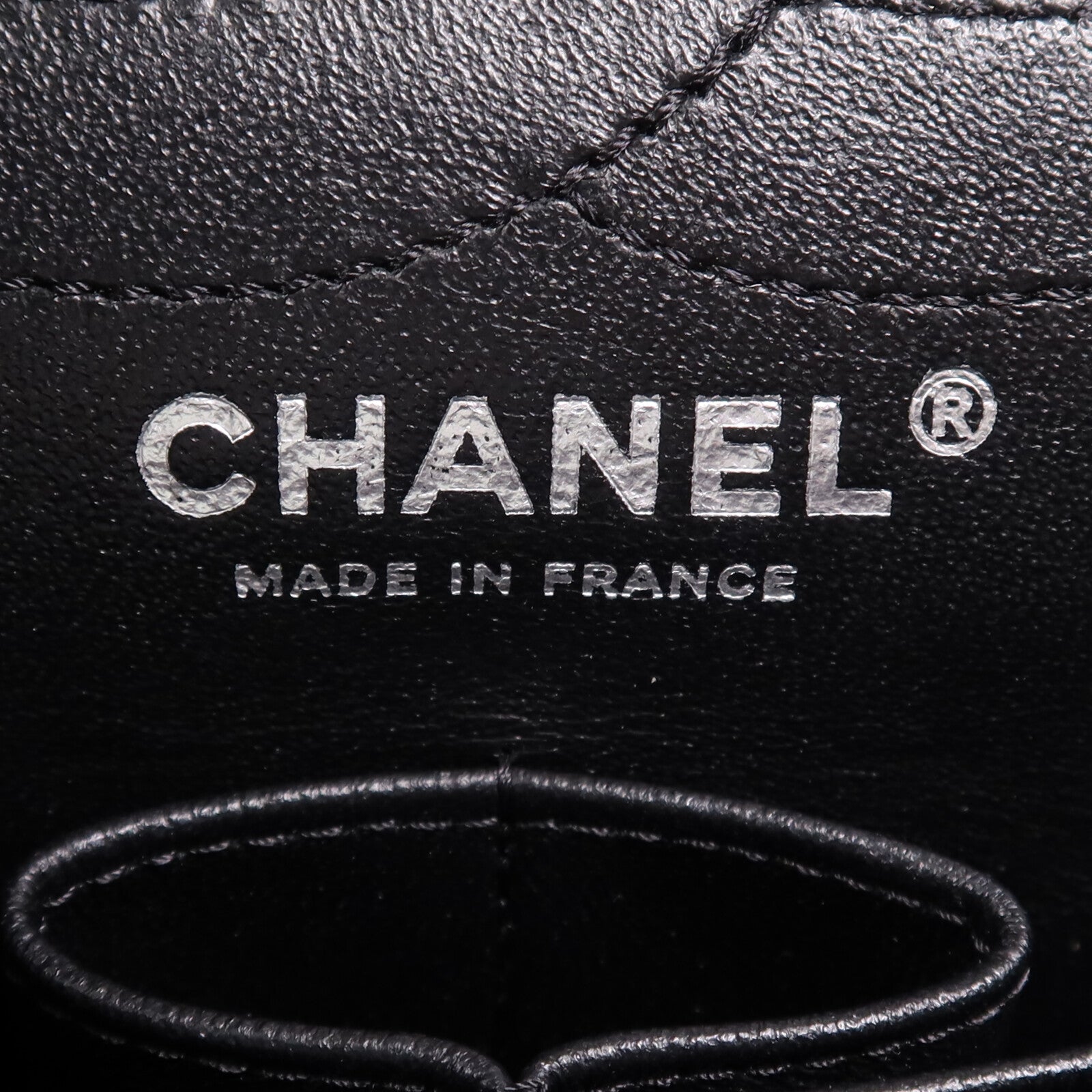 CHANEL 牛皮皮革2.55 (28cm)鏈帶肩背袋