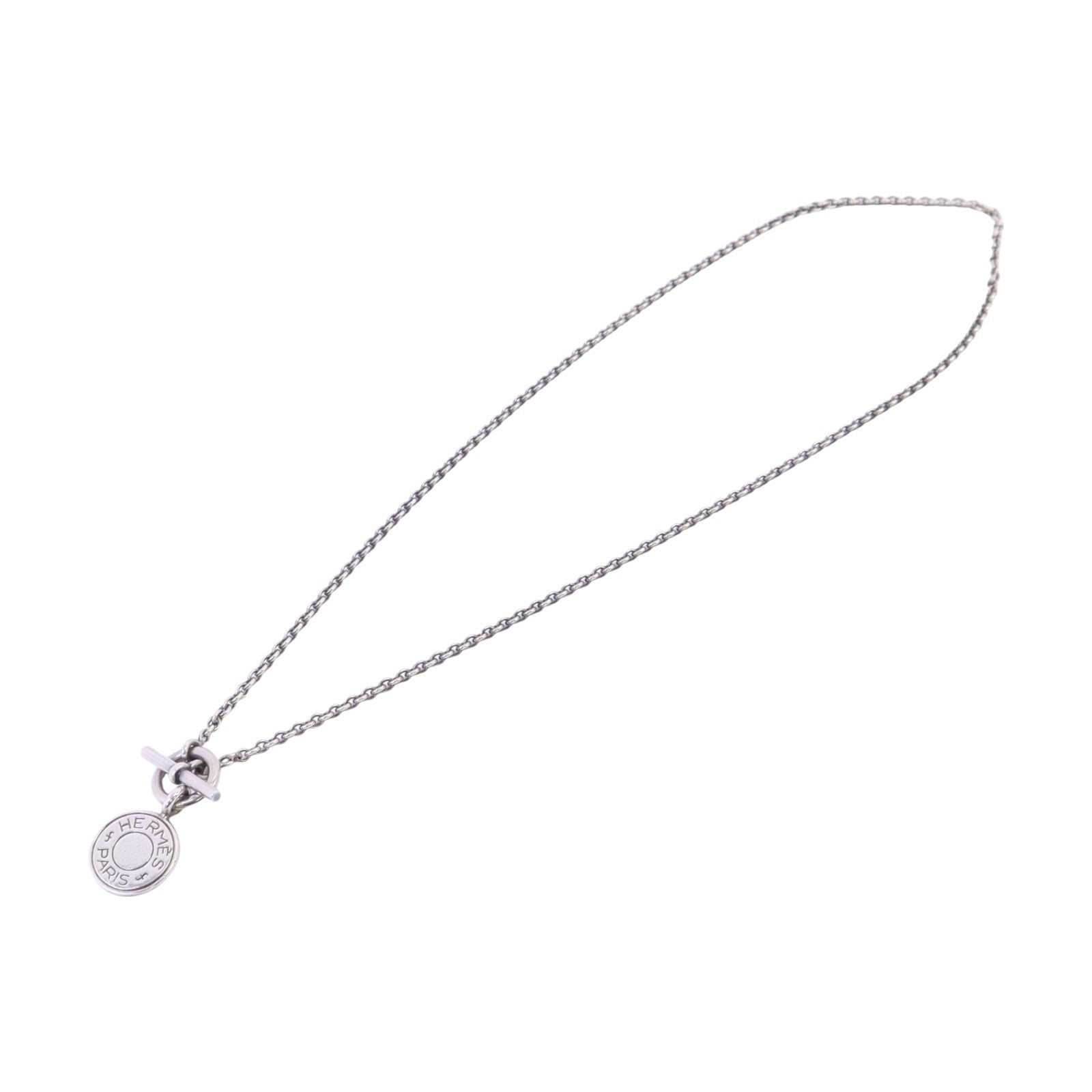 HERMES 【激減優惠】925純銀Amulettes Ex-Libris Necklace銀扣項鏈
