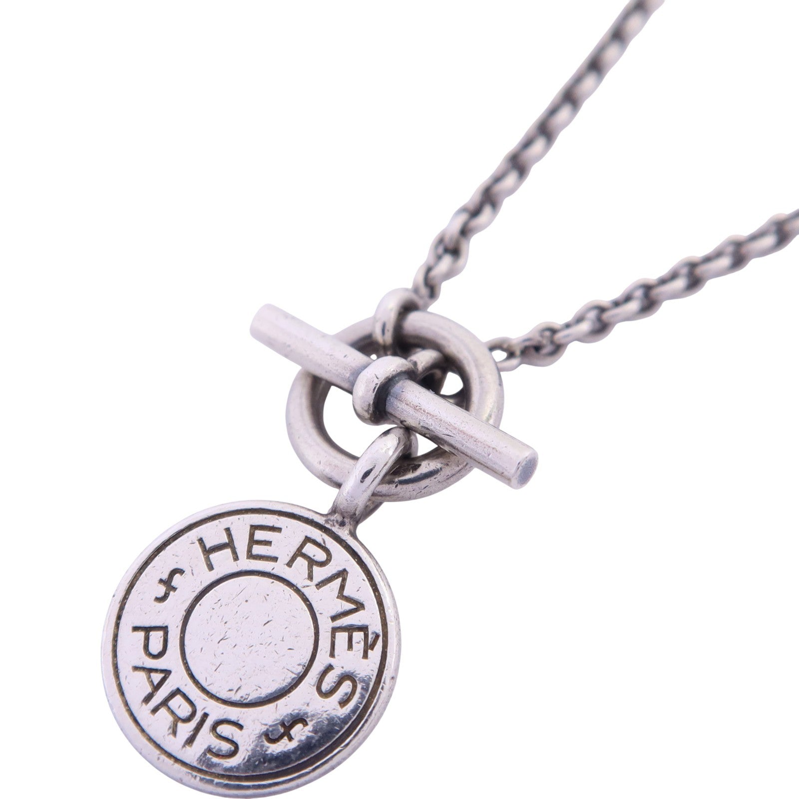 HERMES 【激減優惠】925純銀Amulettes Ex-Libris Necklace銀扣項鏈