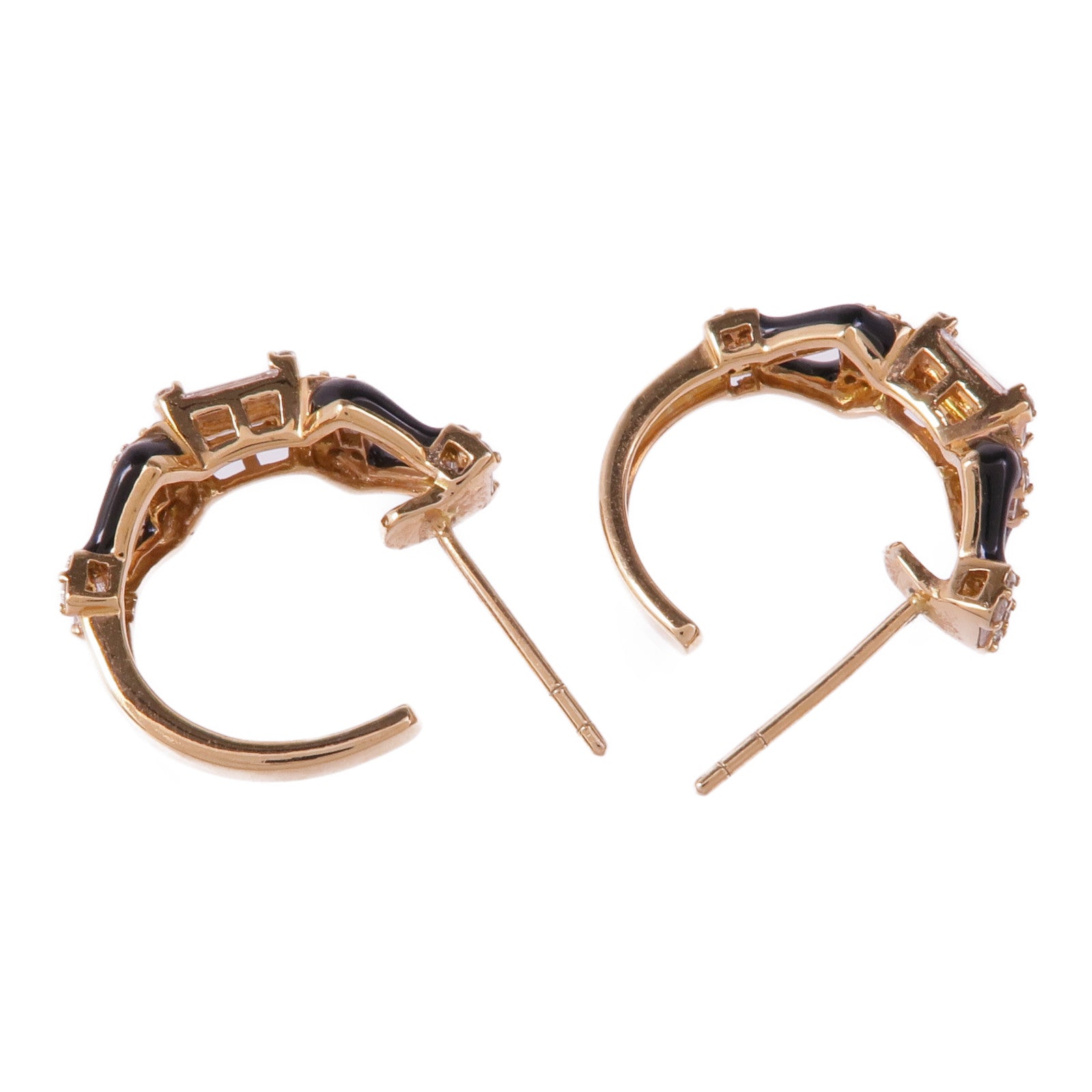 JEWELRY 18K玫瑰金Diamond Earrings鑽石耳環