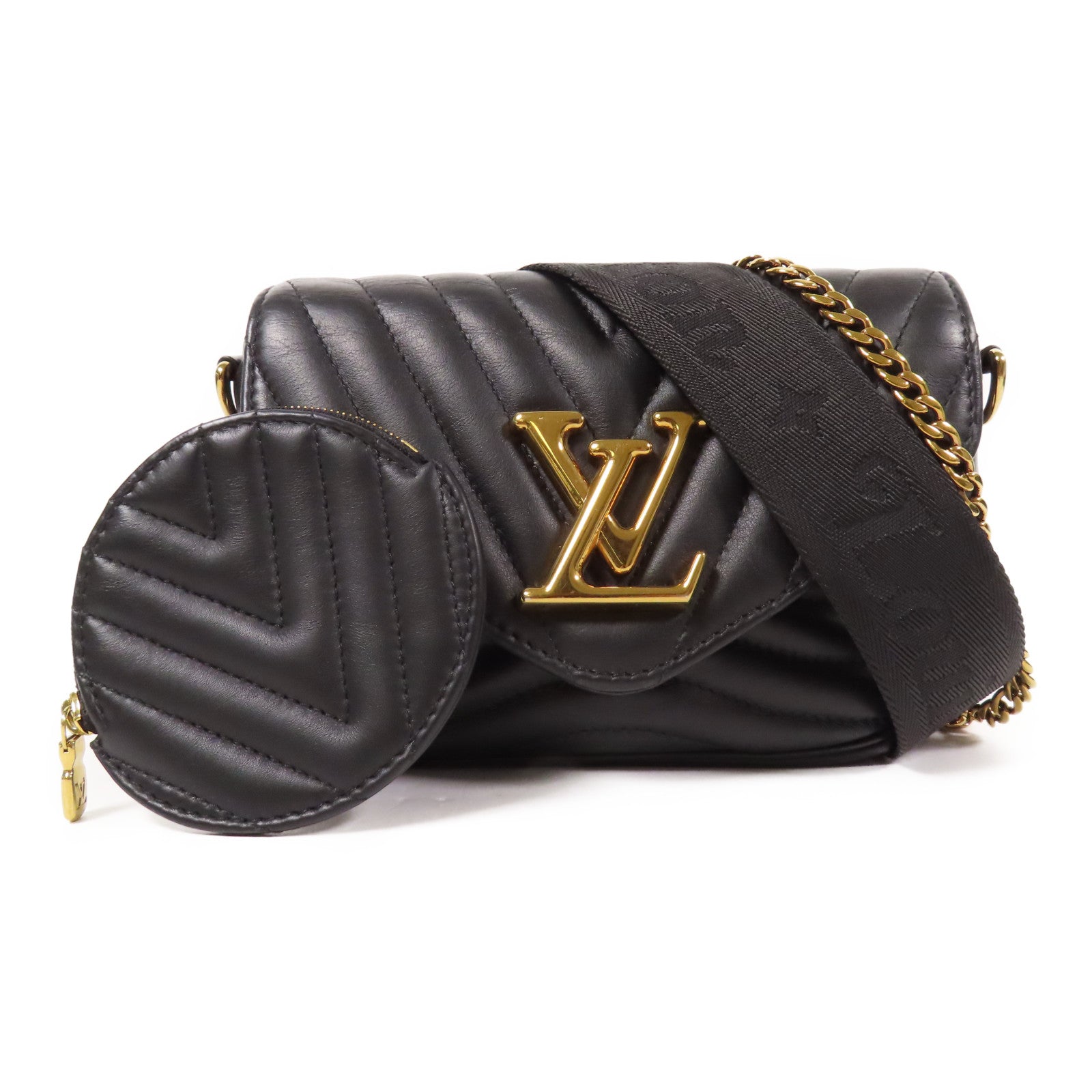 LOUIS VUITTON 牛皮皮革New Wave金扣手挽肩背兩用袋