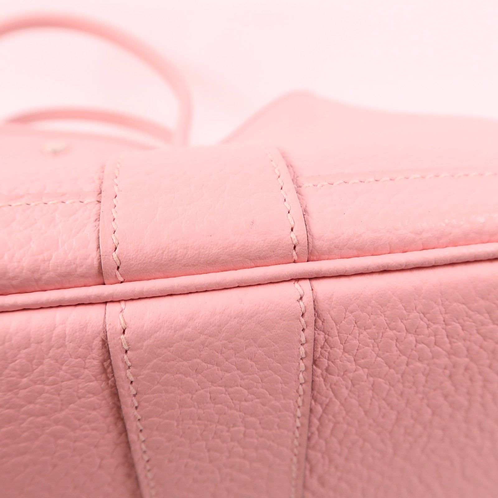 HERMES Negonda皮革Garden Party PM銀扣手挽袋3Q Rose Sakura