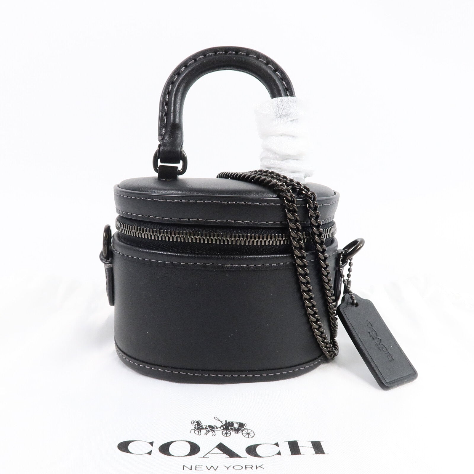 COACH 牛皮皮革Mini Trail 12手挽肩背兩用袋