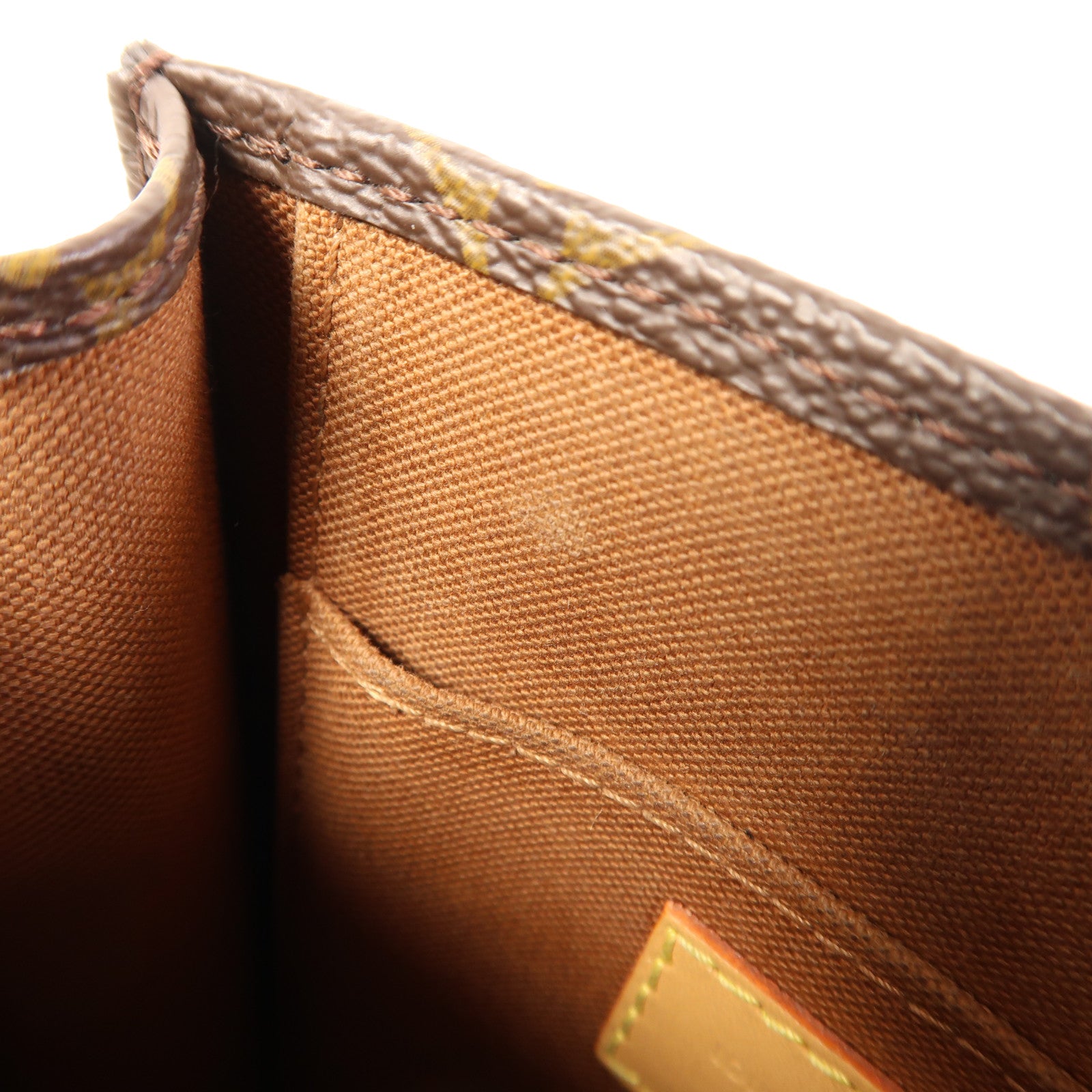 LOUIS VUITTON LV GHW Petit Sac Plat 2 Way Shoulder Bag M81295 Monogram Brown