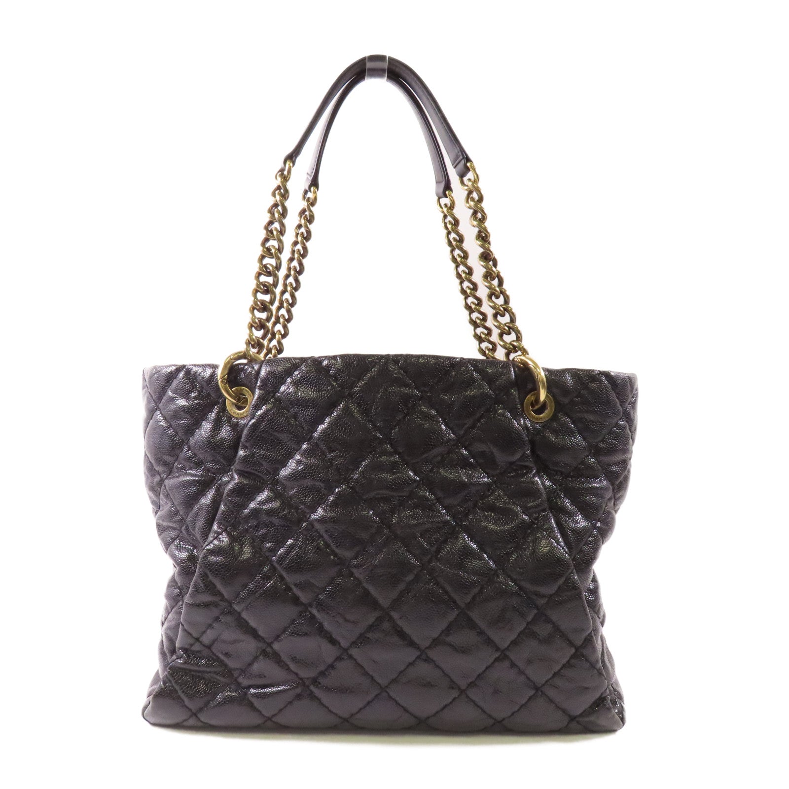 CHANEL 牛皮皮革Tote Bag金扣手挽袋