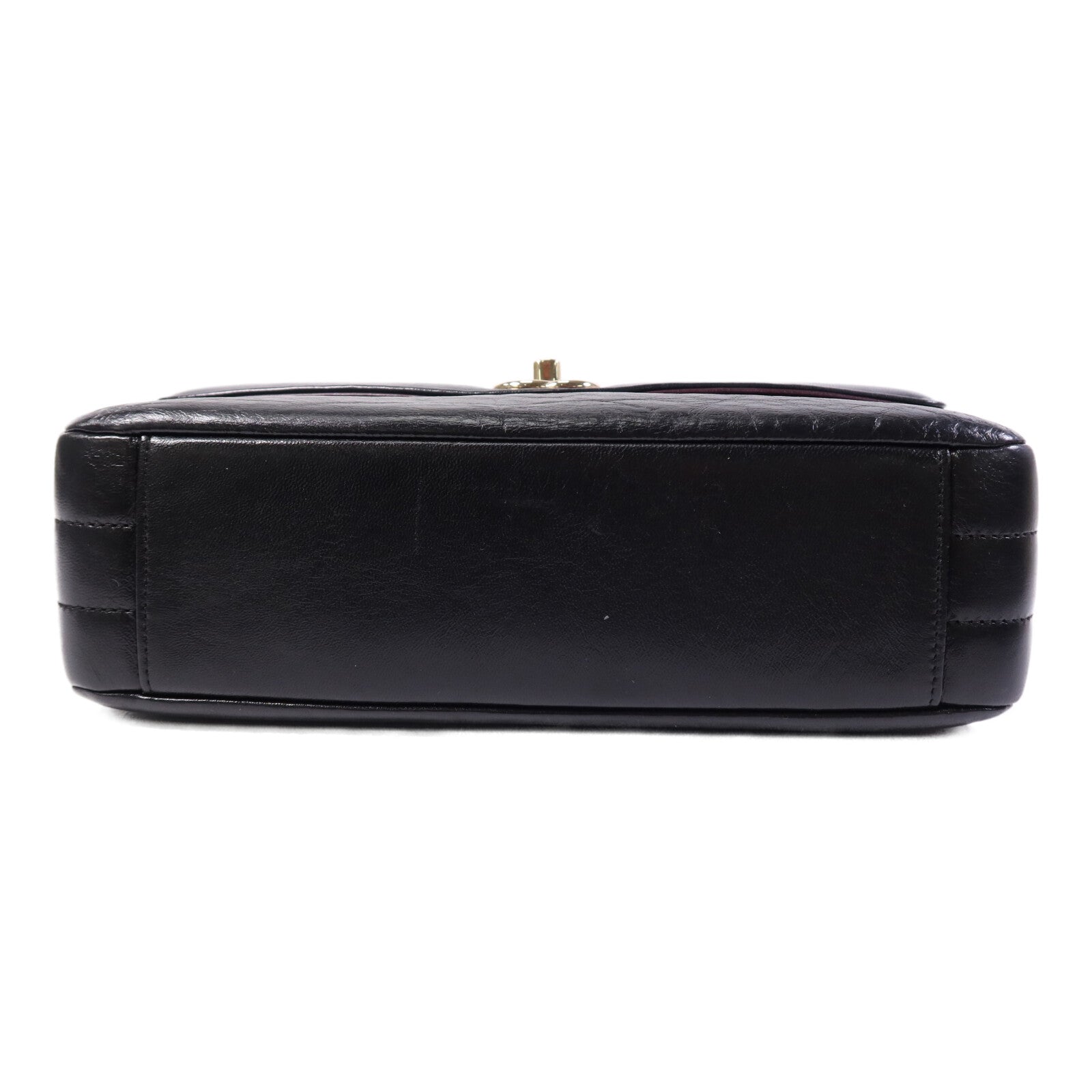 CHANEL 羊皮皮革Seasonal Chevron Flap金扣鏈帶肩背袋