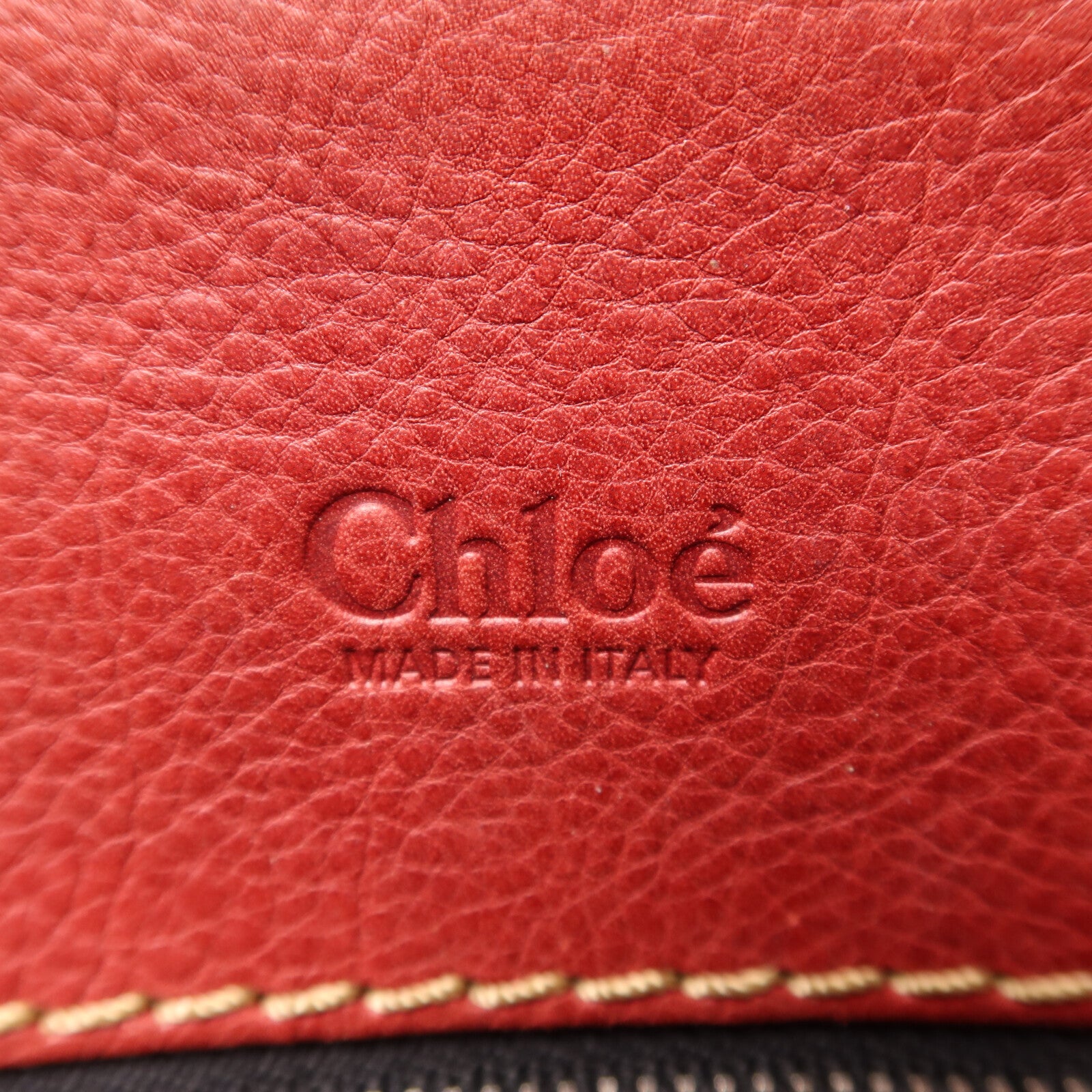 Chloe 牛皮皮革Edith銀扣手挽袋