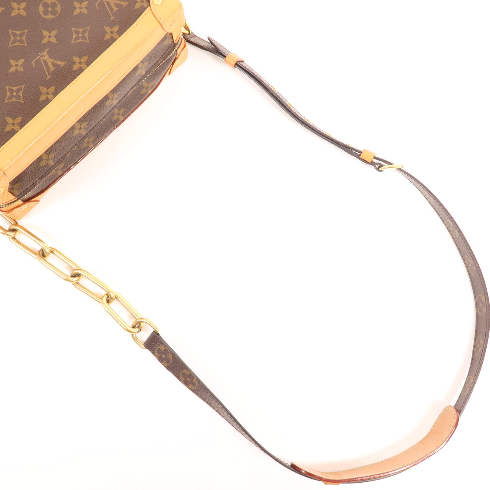 LOUIS VUITTON Monogram Soft Trunk金扣肩背袋