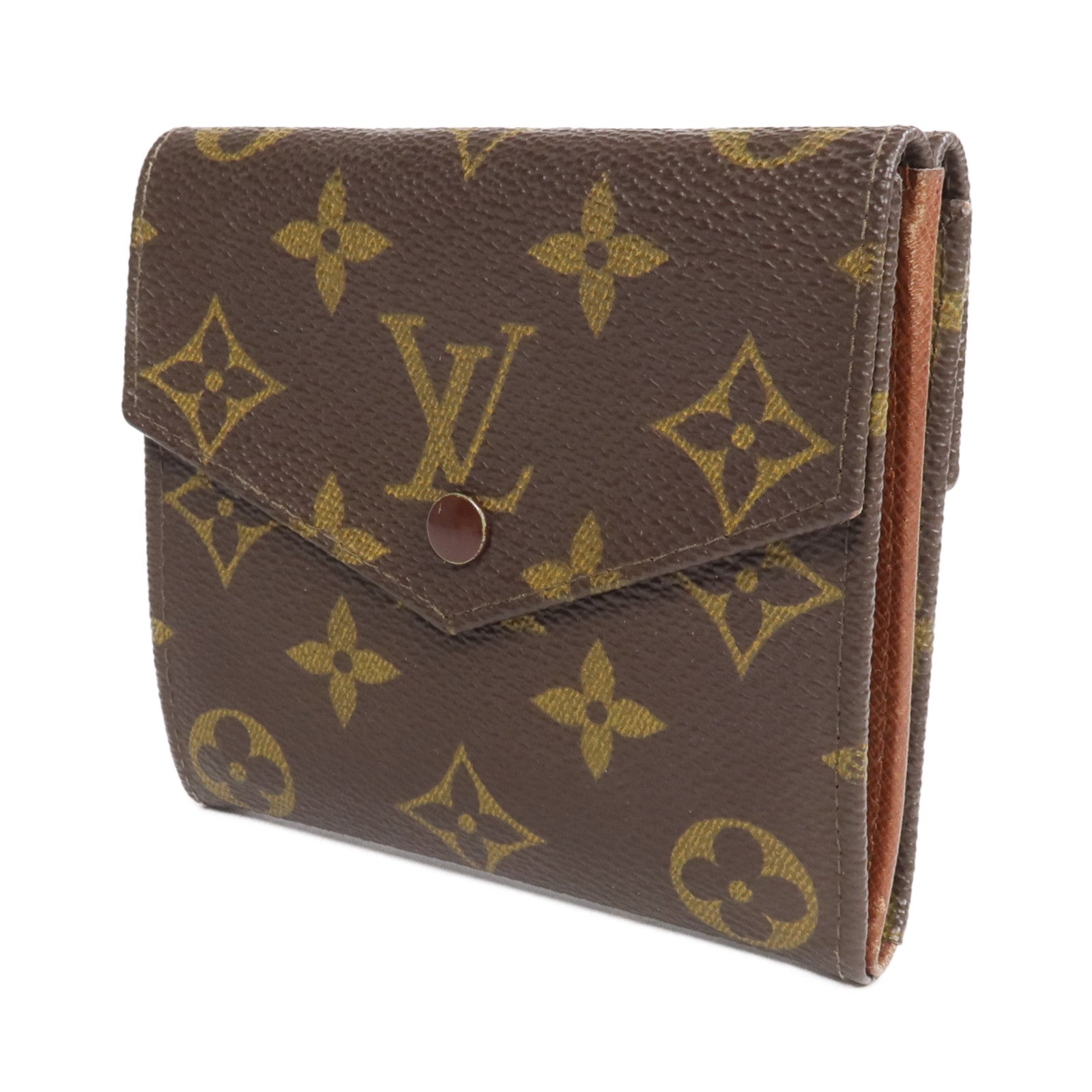 LOUIS VUITTON Monogram Porte Monnaie Carte Credit金扣錢包
