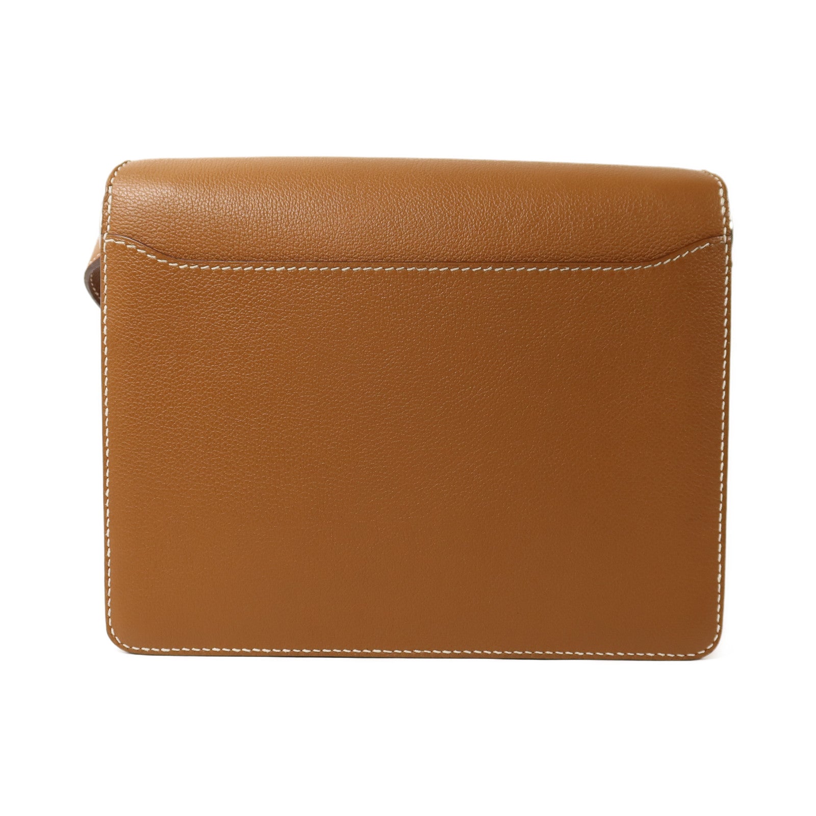 HERMES Evercolor皮革Roulis 23銀扣肩背袋Gold