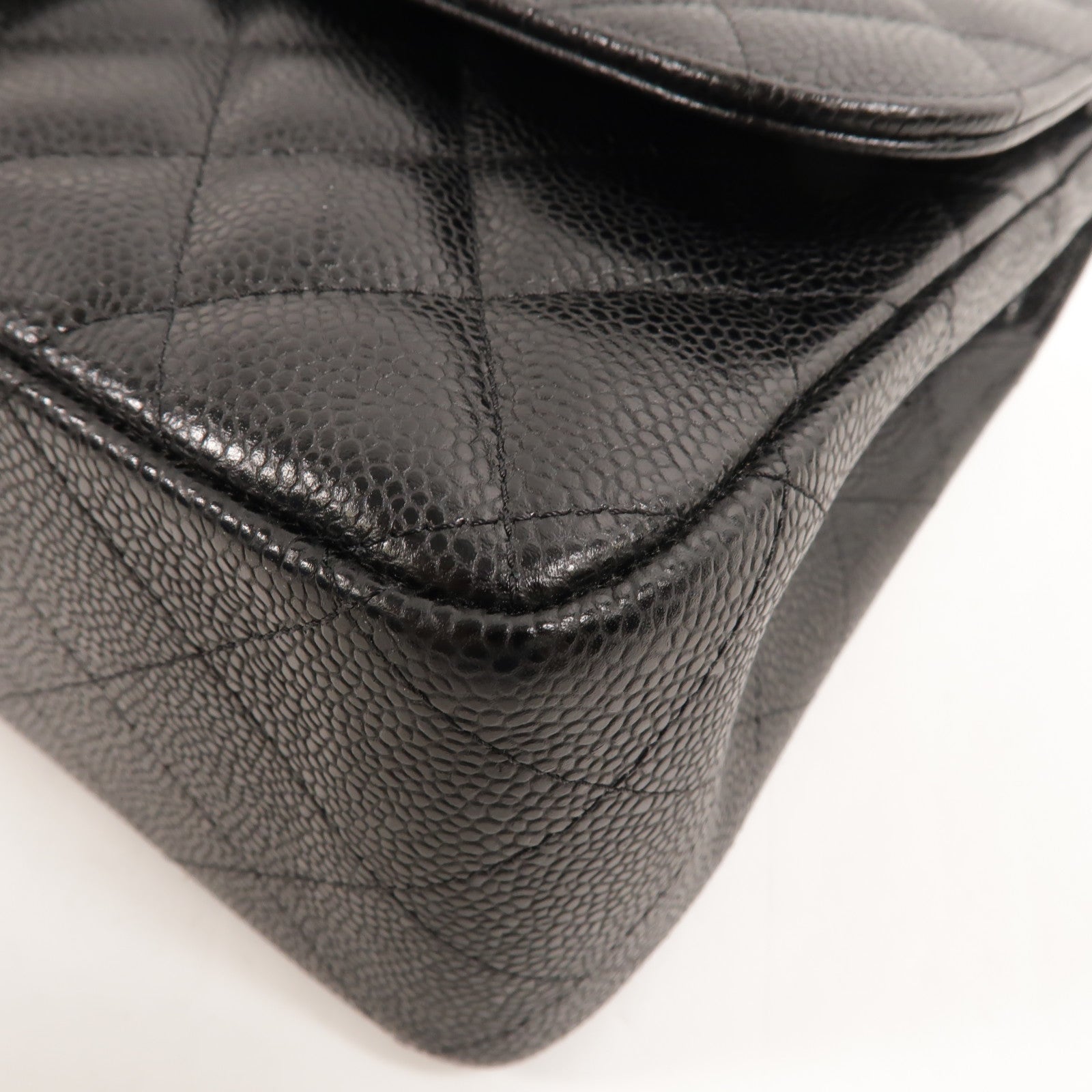 CHANEL 牛皮皮革Large Classic鏈帶肩背袋