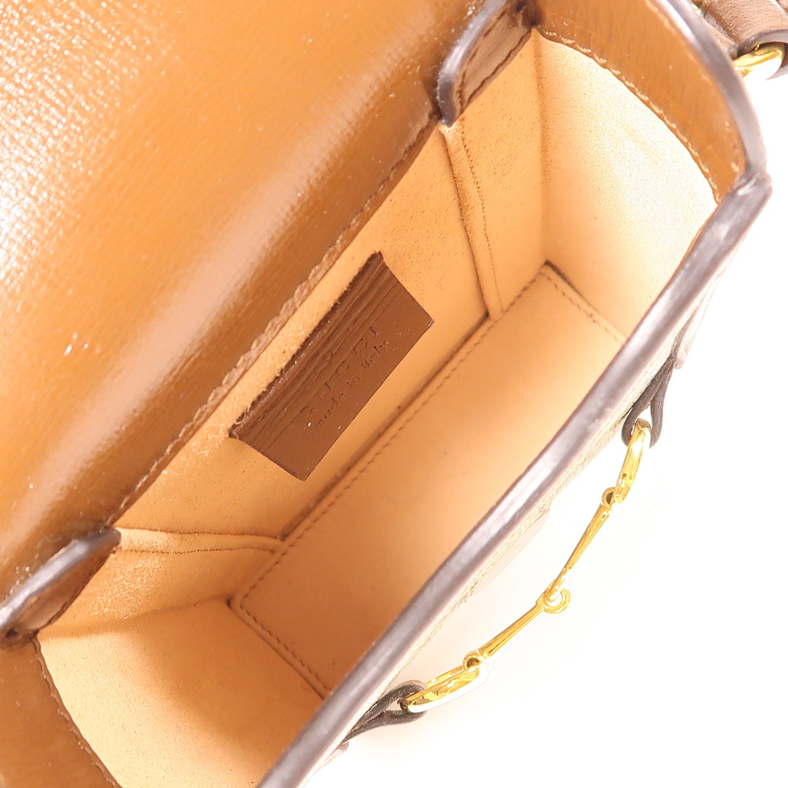 GUCCI 塗層帆布Horsebit 1955 Phone Bag肩背袋