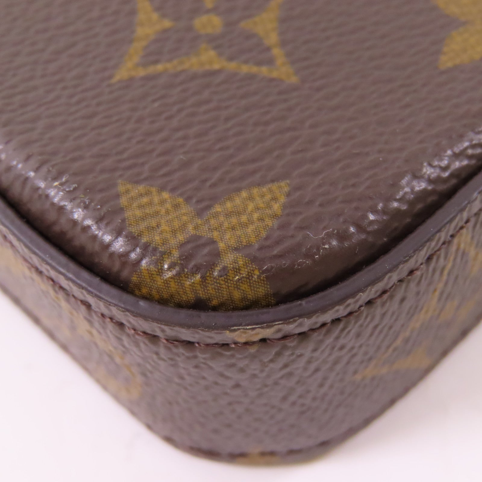 LOUIS VUITTON Monogram Pochette Felicie金扣鏈帶肩背袋棕色