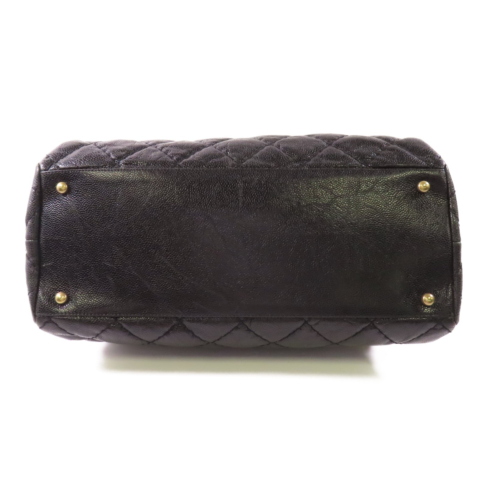 CHANEL 牛皮皮革Tote Bag金扣手挽袋