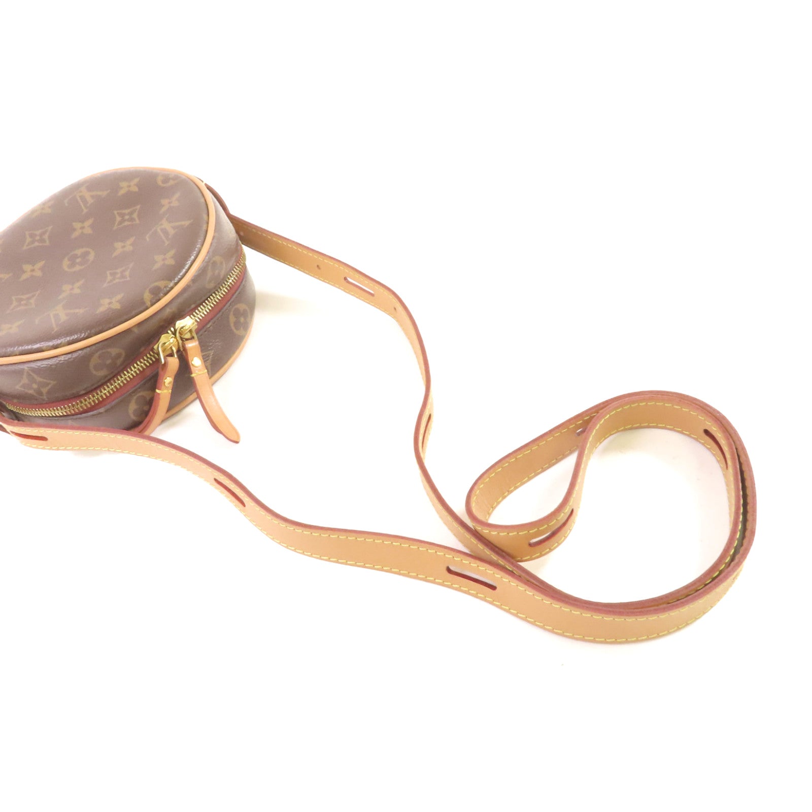 LOUIS VUITTON Monogram Boite Chapeau Souple Shoulder Bag金扣肩背袋啡色