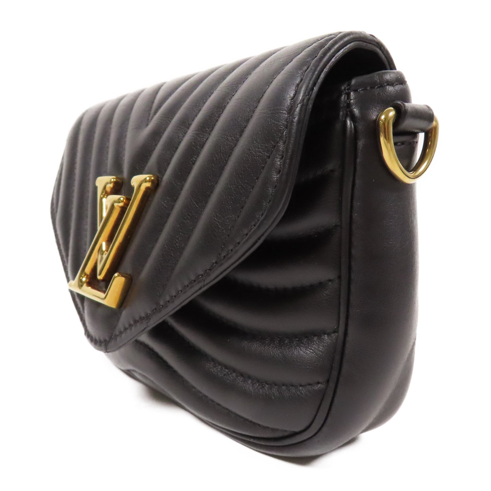 LOUIS VUITTON 牛皮皮革New Wave金扣手挽肩背兩用袋