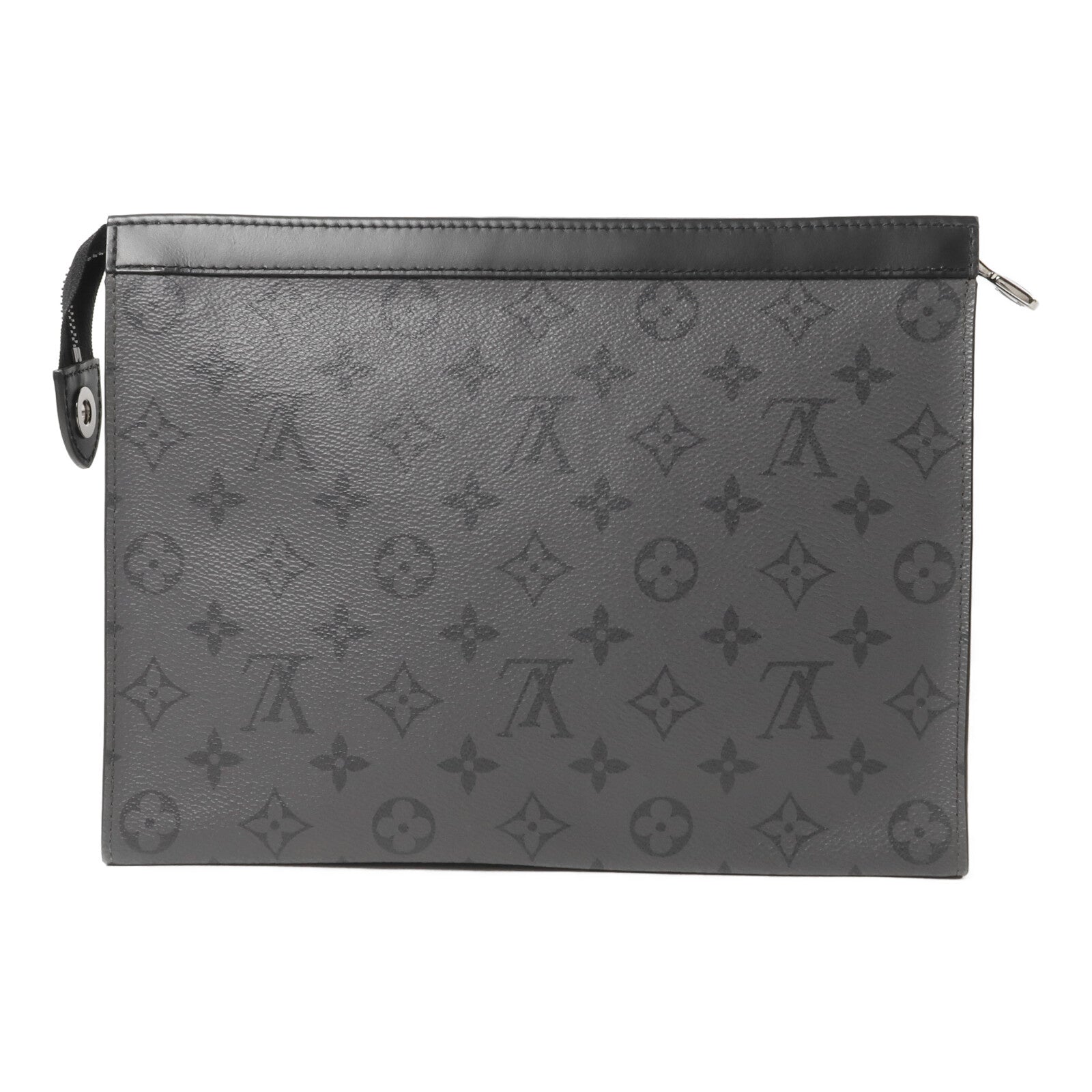 LOUIS VUITTON Monogram Eclipse Pochette Voyage MM手拿包