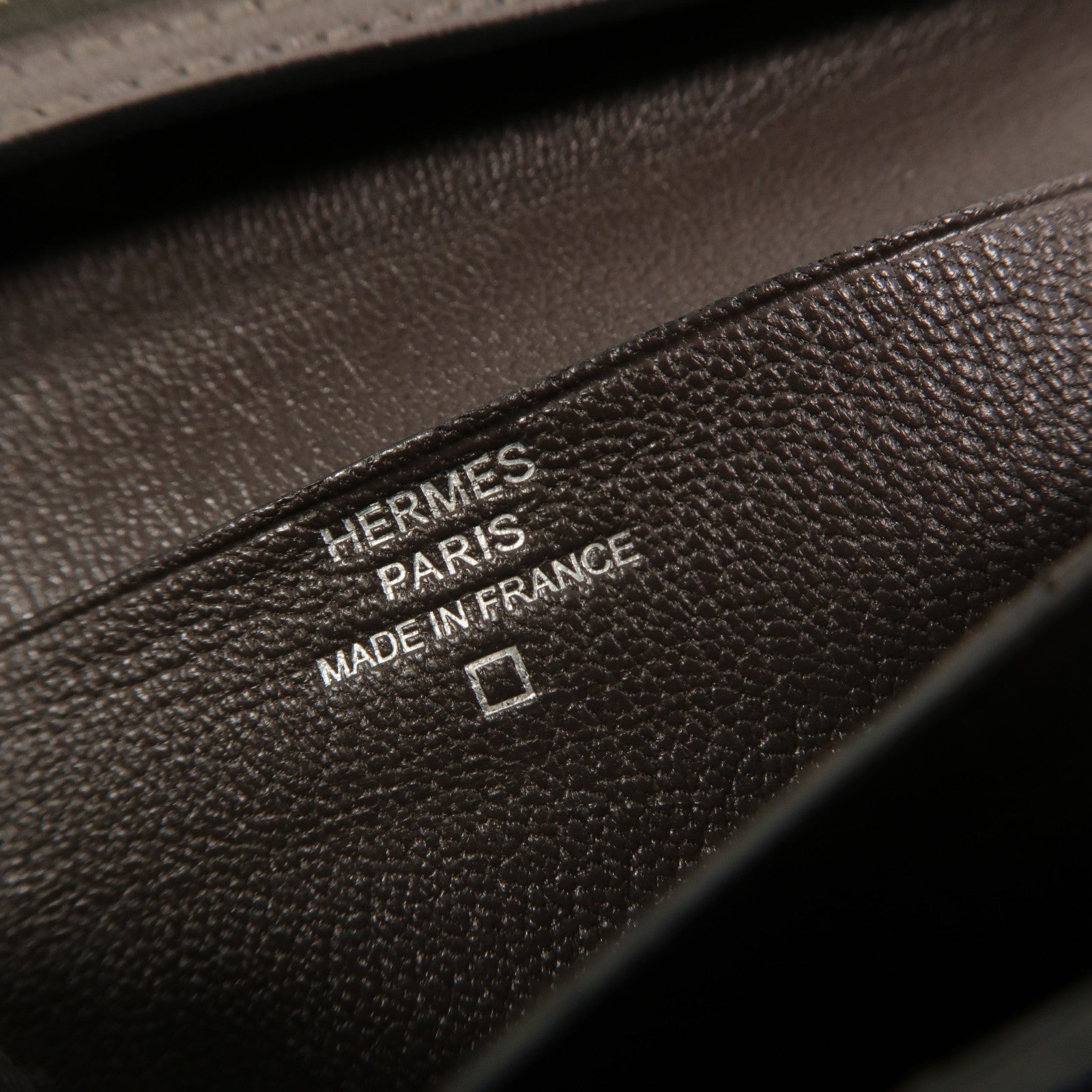 HERMES Alligator皮革Bearn Long Wallet長錢包Graphite
