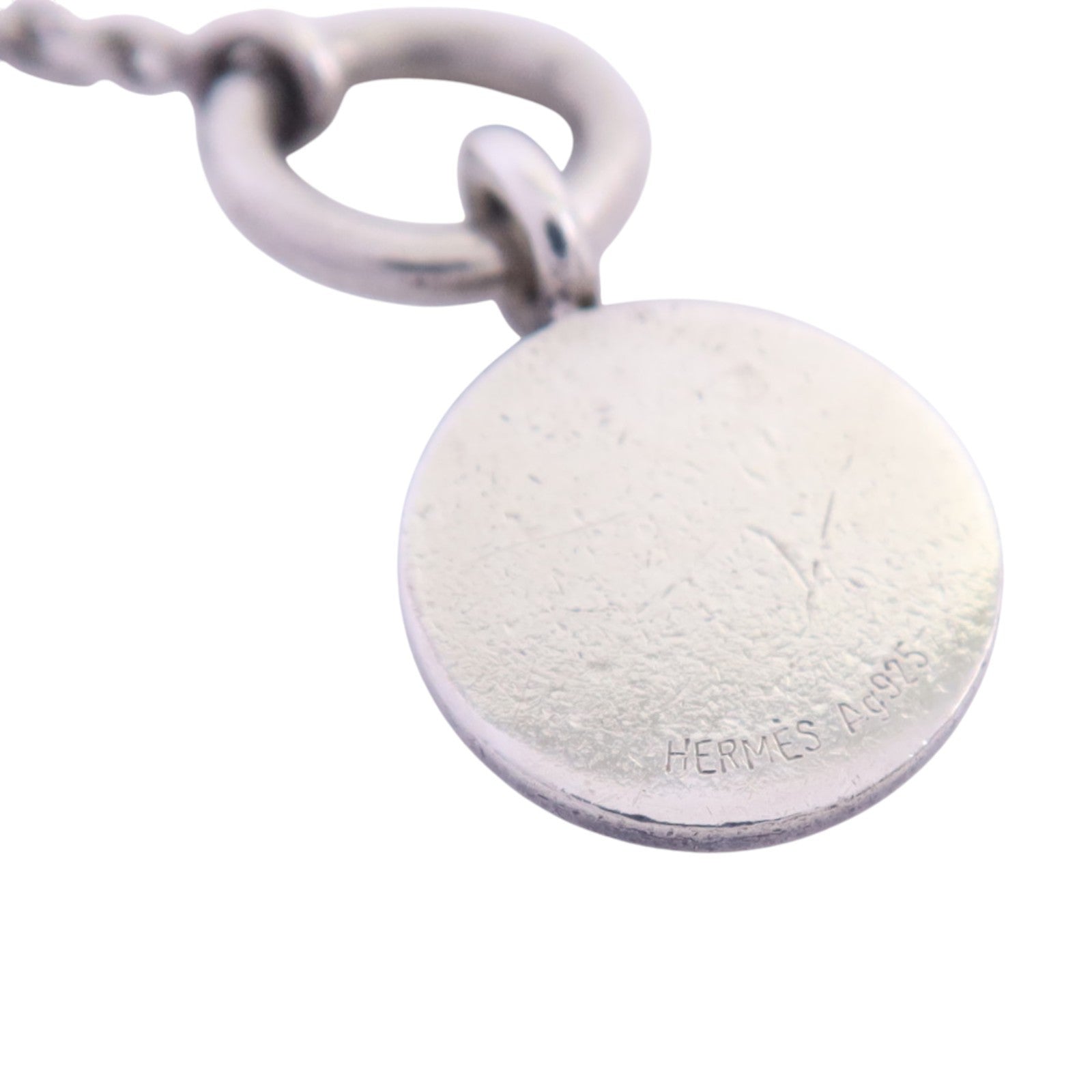 HERMES 【激減優惠】925純銀Amulettes Ex-Libris Necklace銀扣項鏈