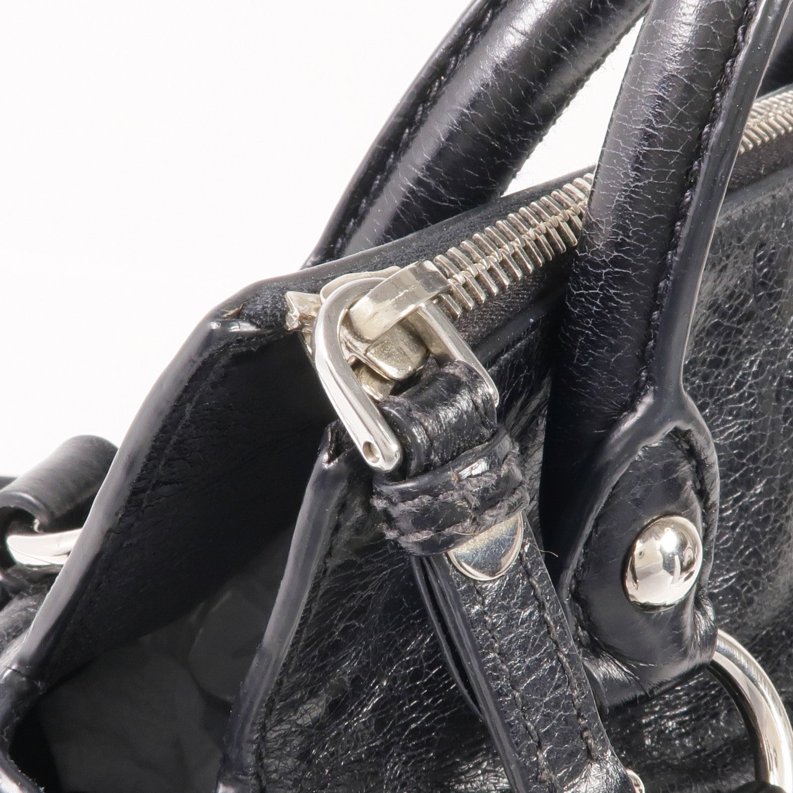 Miu Miu 牛皮皮革2 Way Shoulder銀扣手挽肩背兩用袋