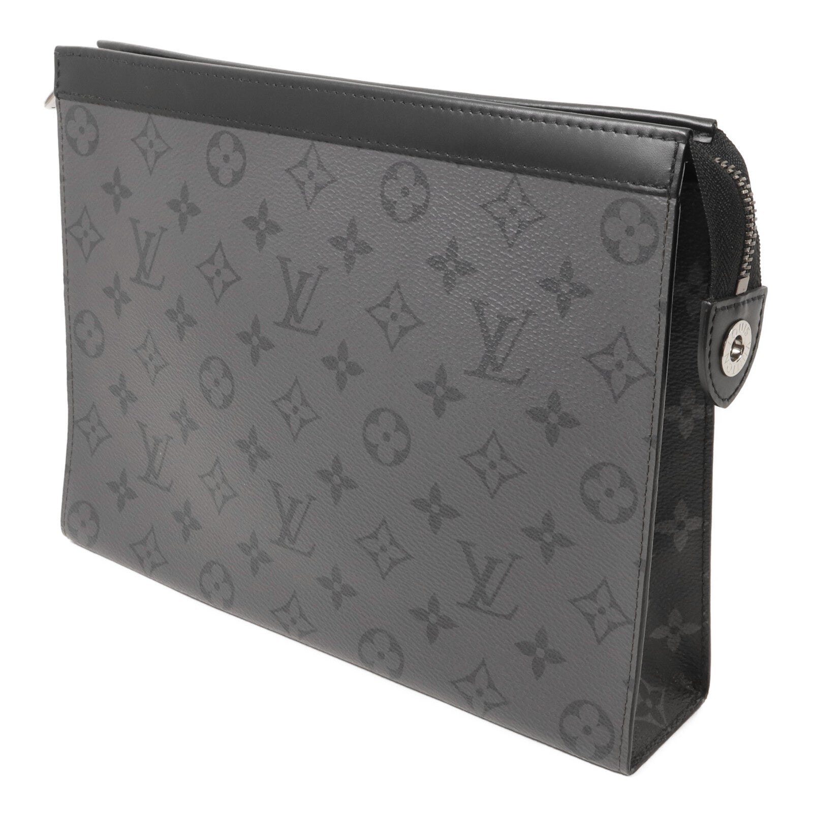 LOUIS VUITTON Monogram Eclipse Pochette Voyage MM手拿包