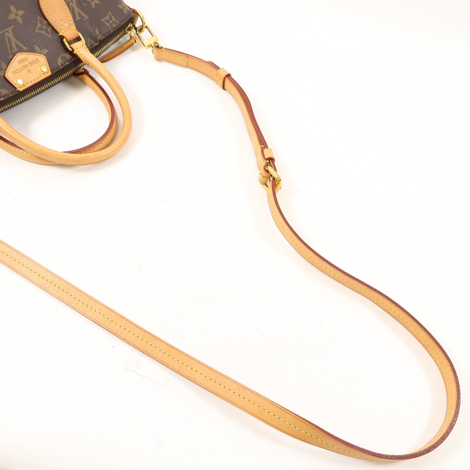 LOUIS VUITTON Monogram Turenne PM金扣手挽肩背兩用袋棕色