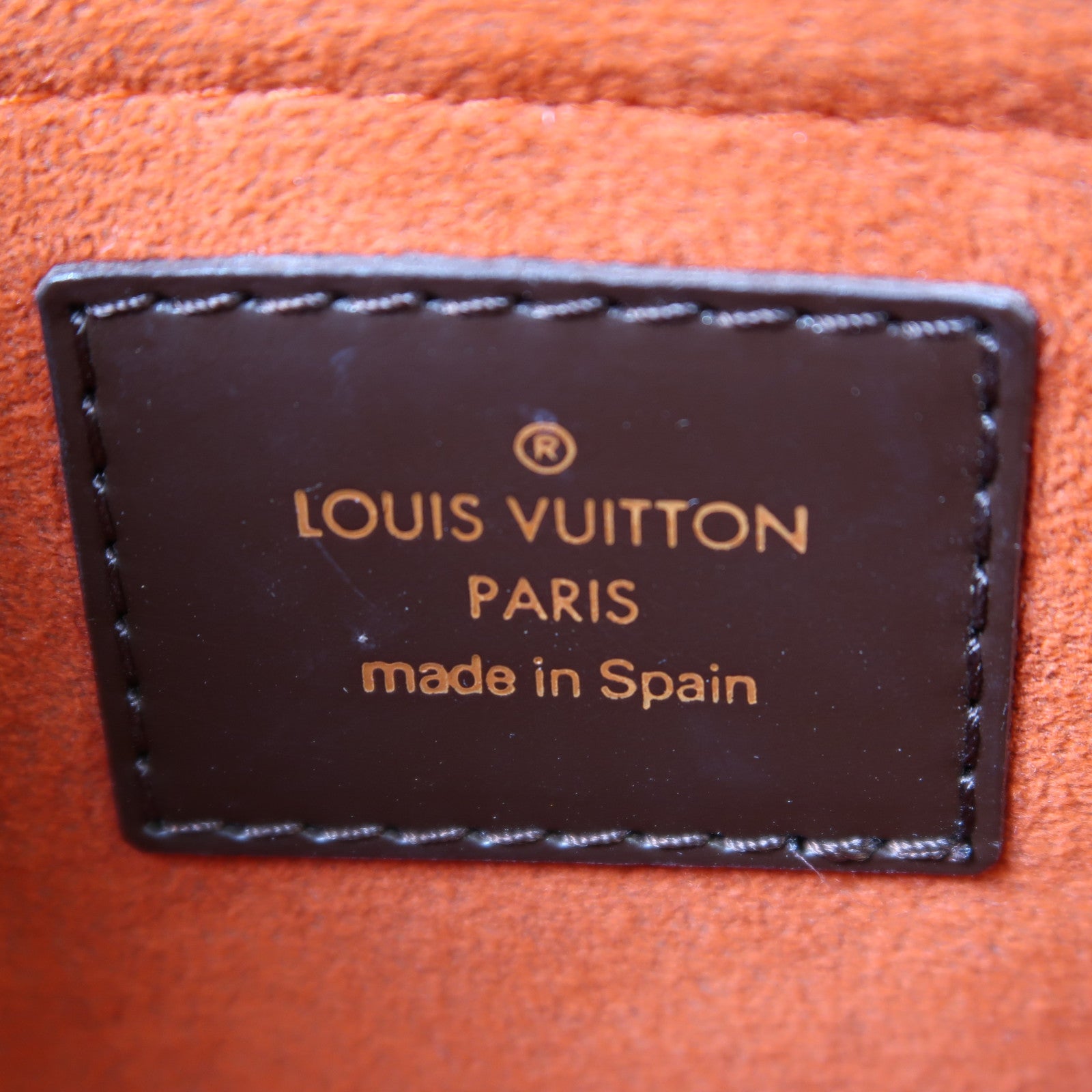 LOUIS VUITTON Damier Sarria Mini金扣手挽袋啡色