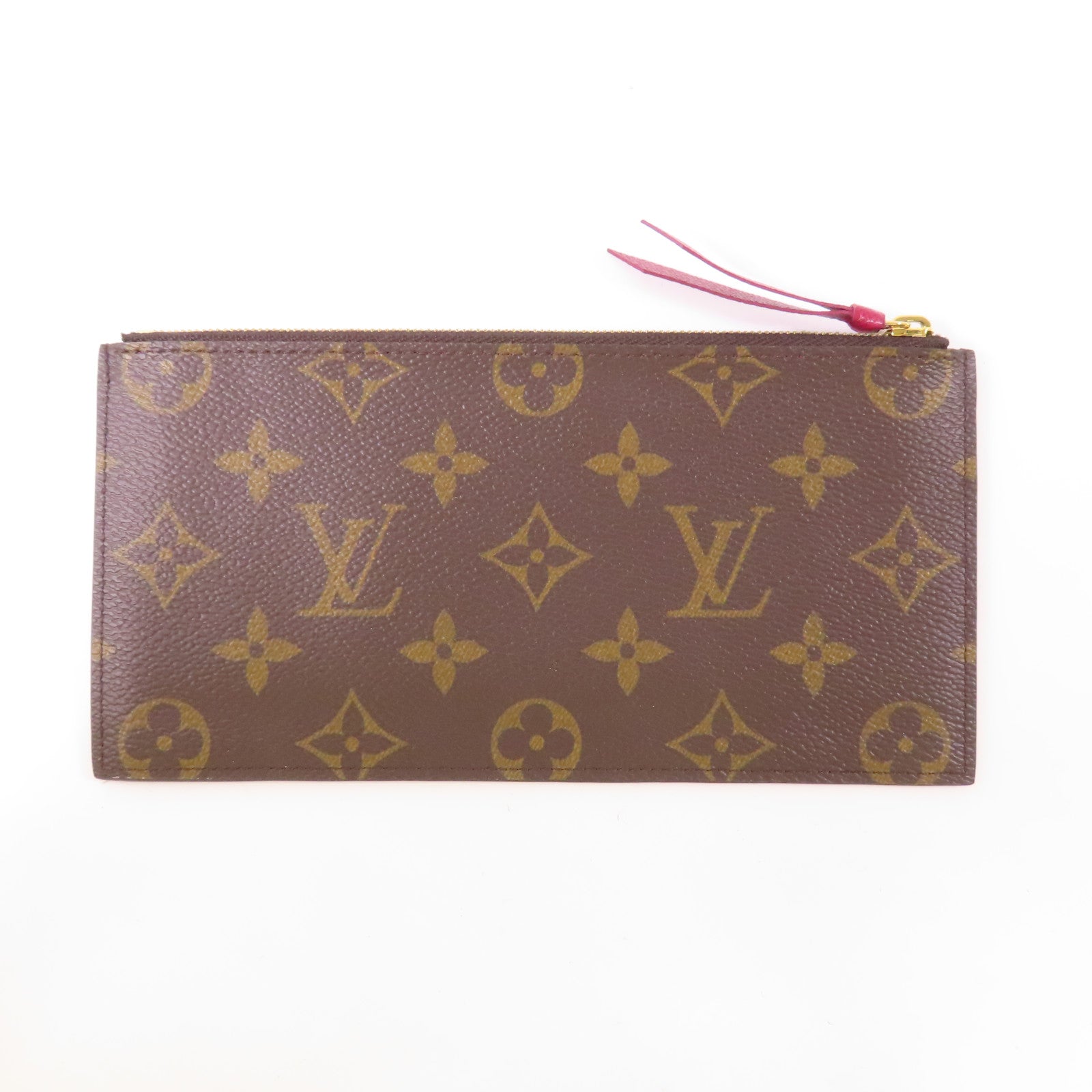 LOUIS VUITTON Monogram Pochette Felicie金扣鏈帶肩背袋棕色