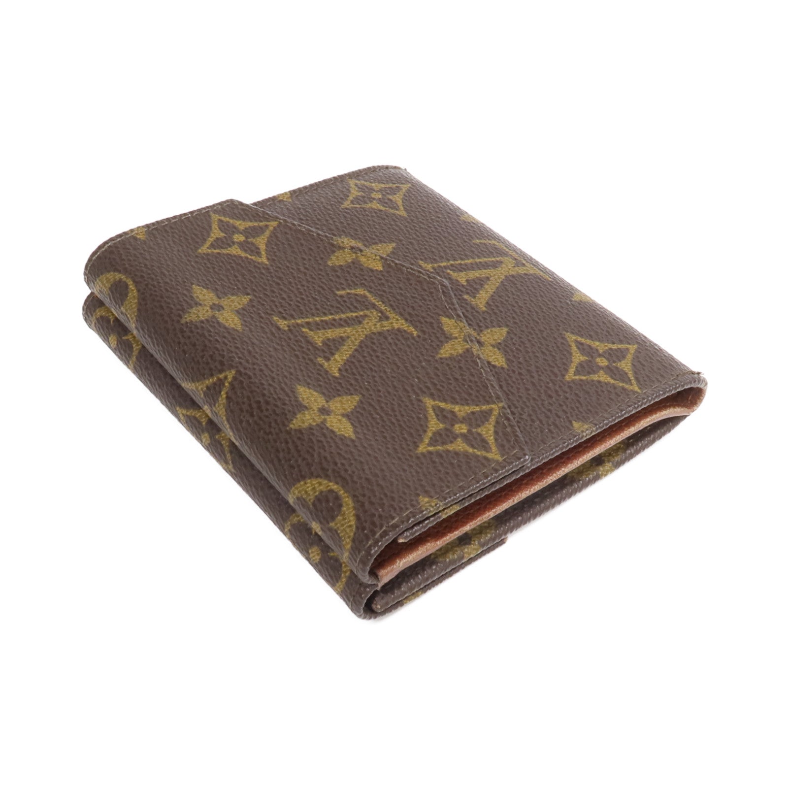 LOUIS VUITTON Monogram Porte Monnaie Carte Credit金扣錢包