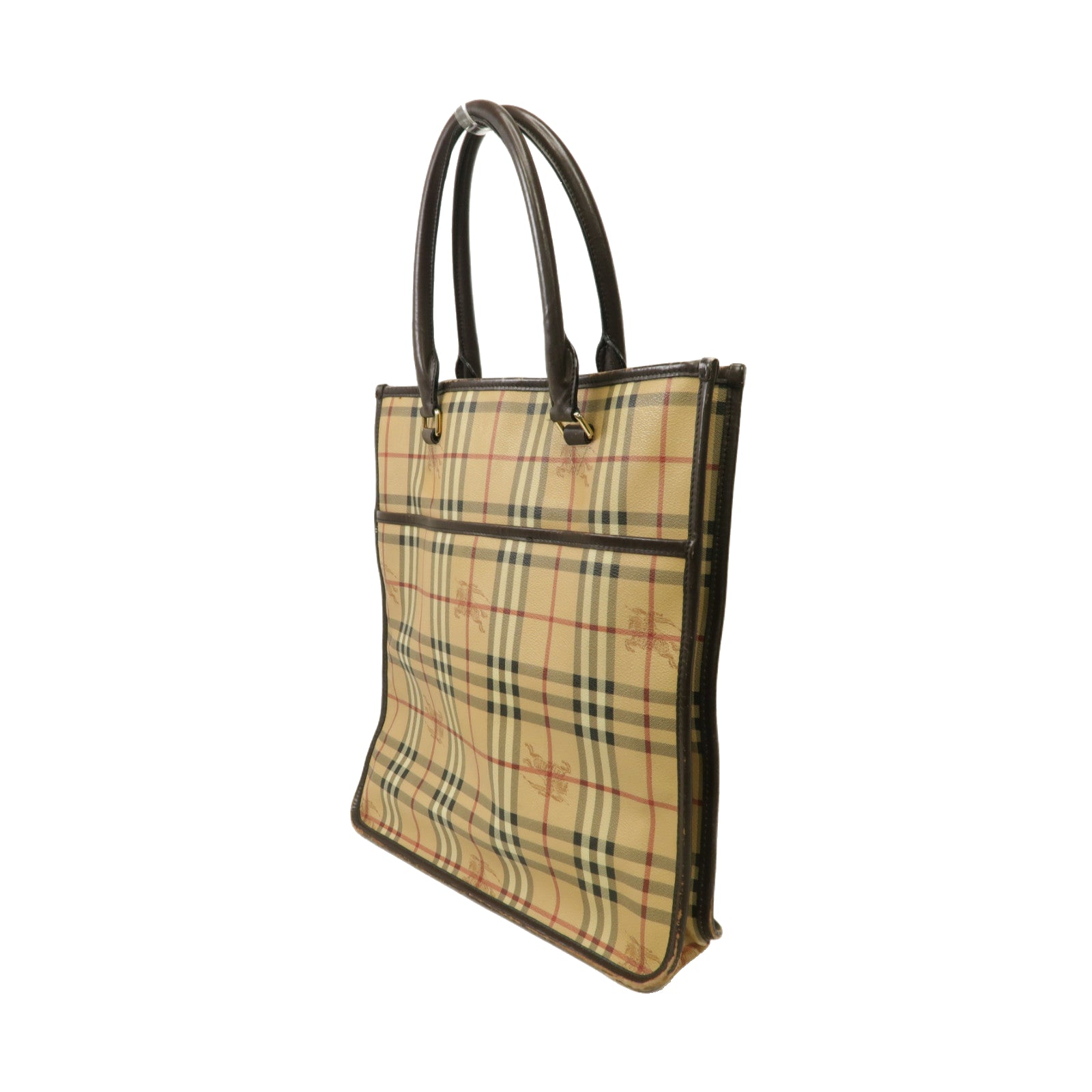 BURBERRY 塗層帆布Tote Bag金扣手挽袋米色