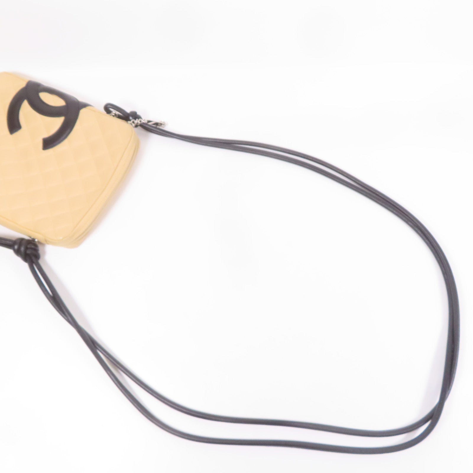 CHANEL 牛皮皮革Cambon Shoulder Bag銀扣肩背袋