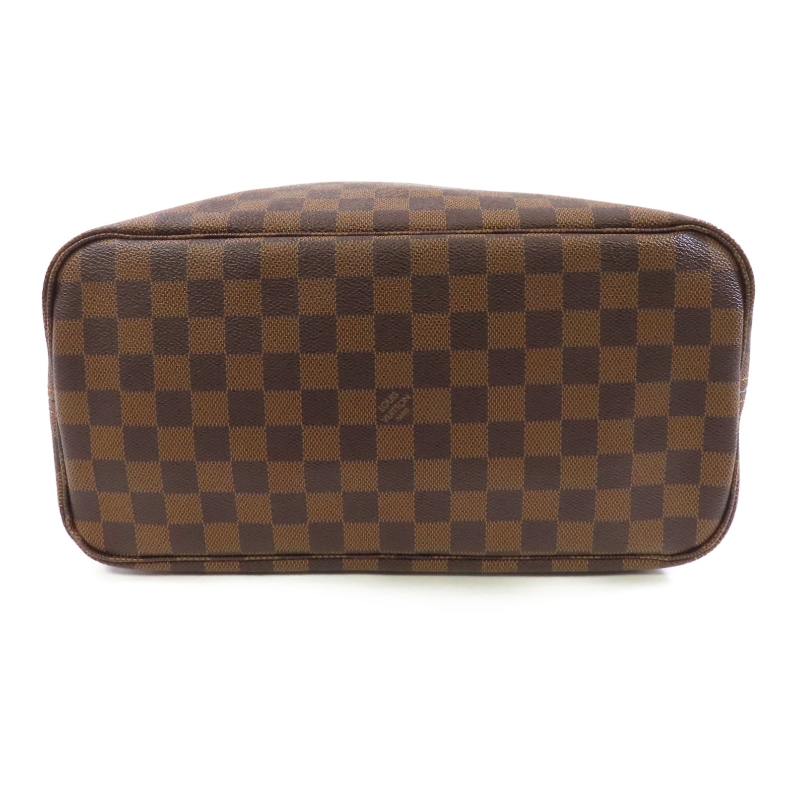LOUIS VUITTON Damier Neverfull MM金扣手挽袋/肩背袋啡色