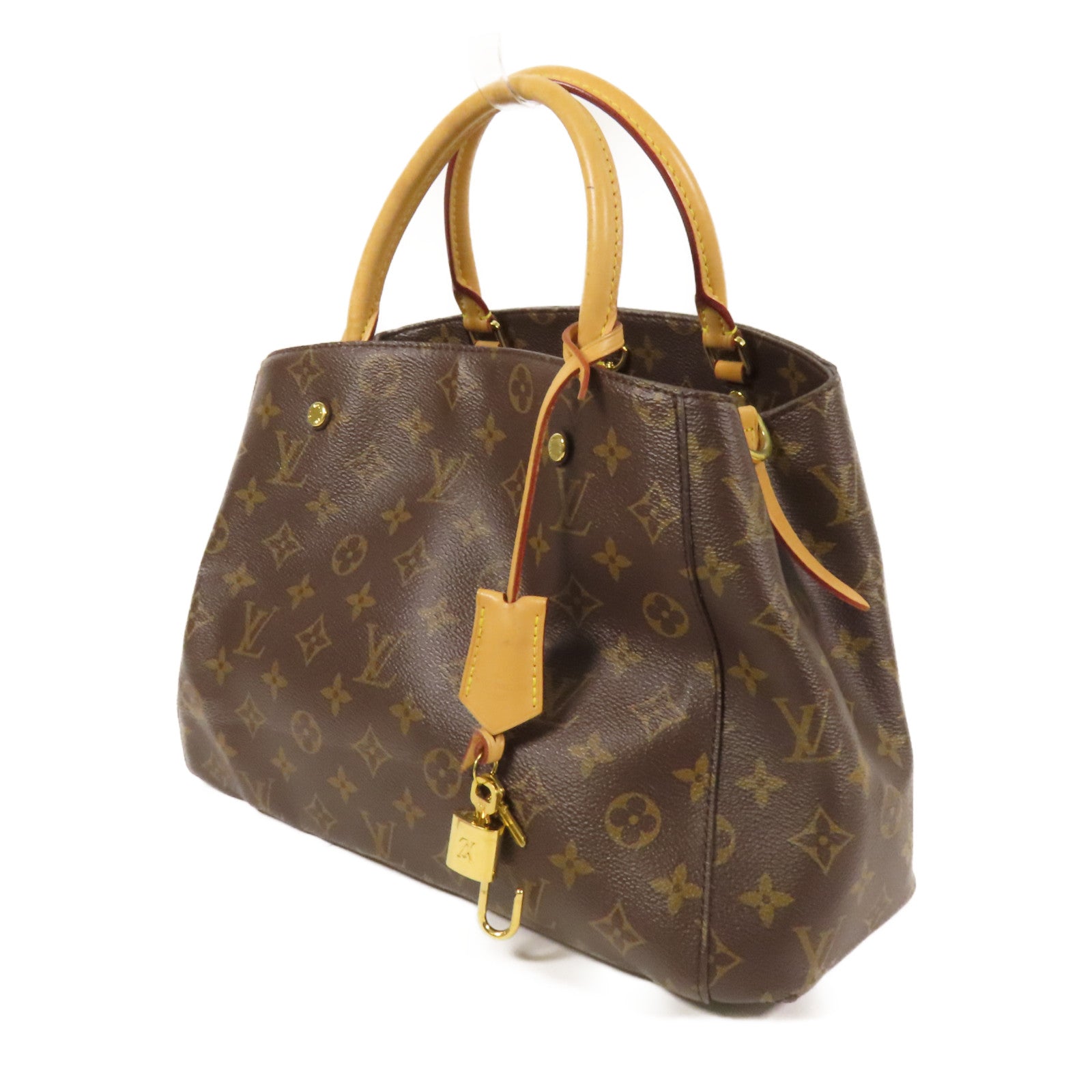 LOUIS VUITTON Monogram Montaigne MM金扣手挽肩背兩用袋