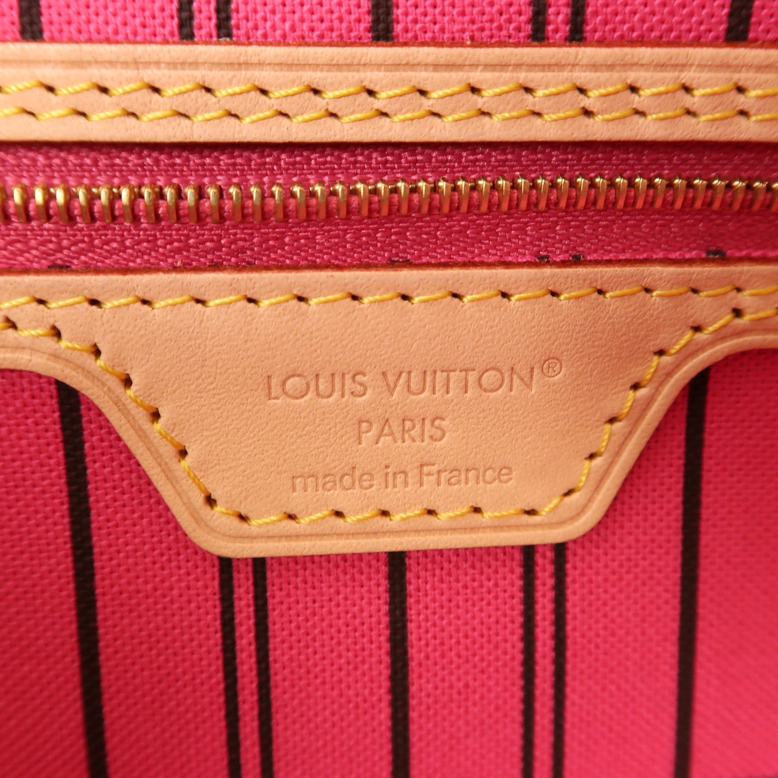 LOUIS VUITTON Monogram Neverfull Bandouliere Inside Out MM金扣手挽肩背兩用袋
