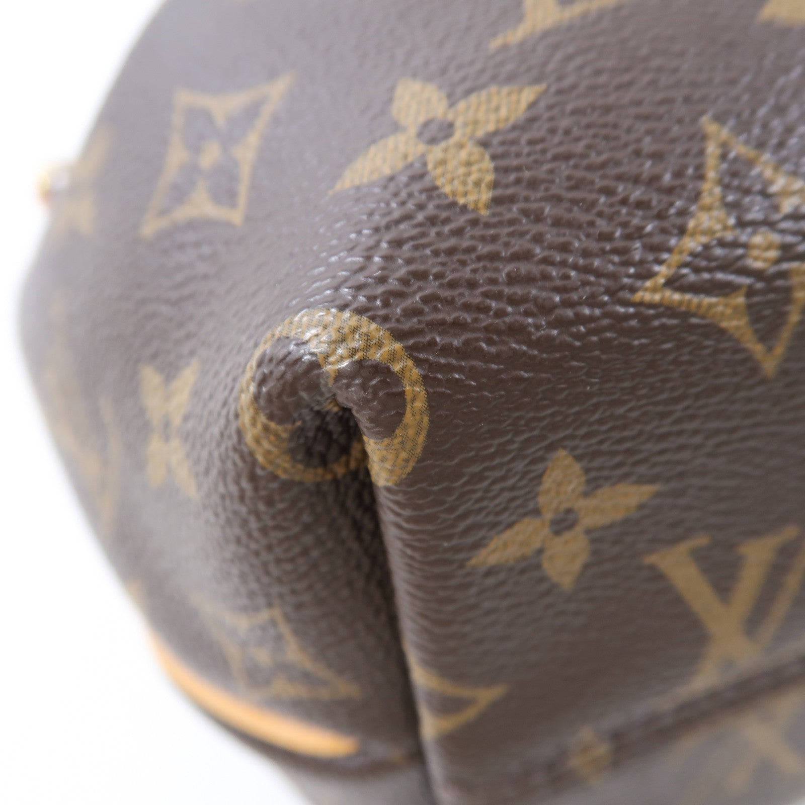 LOUIS VUITTON Monogram Turenne PM金扣手挽肩背兩用袋棕色