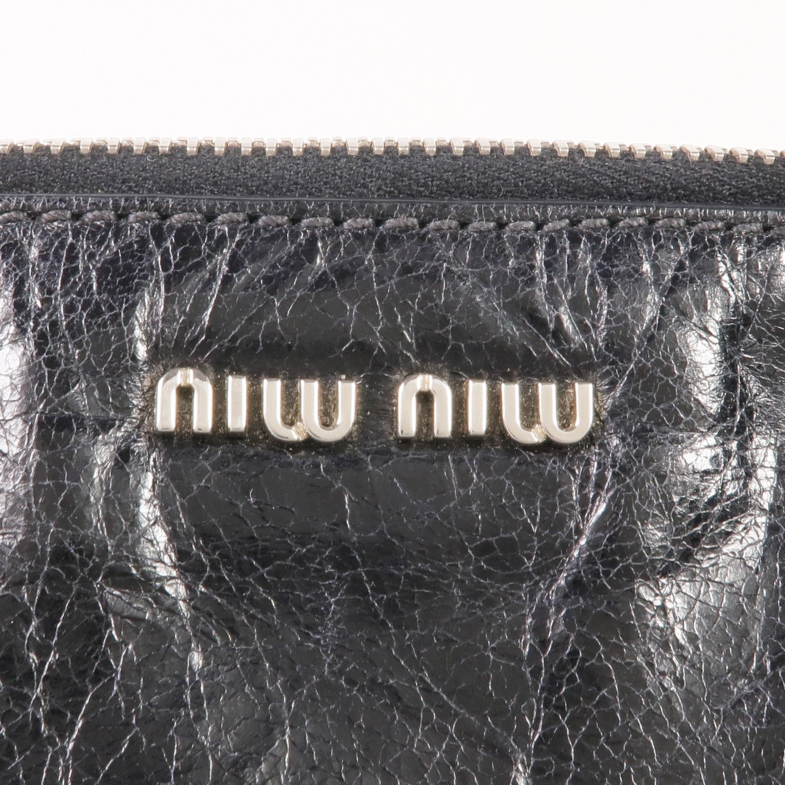 Miu Miu 牛皮皮革2 Way Shoulder銀扣手挽肩背兩用袋