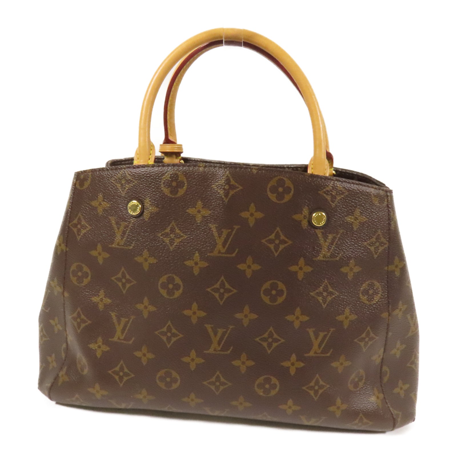LOUIS VUITTON Monogram Montaigne MM金扣手挽肩背兩用袋
