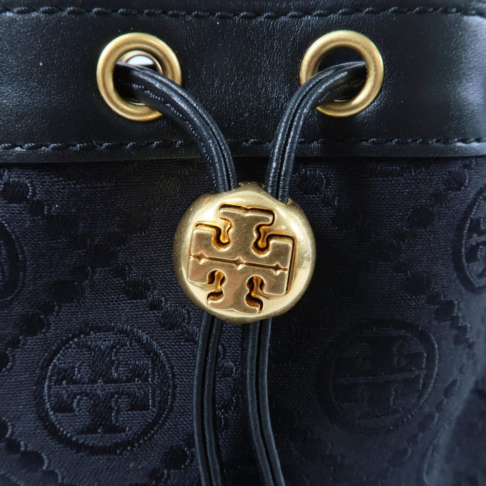 Tory Burch 帆布T Monogram手挽肩背兩用袋