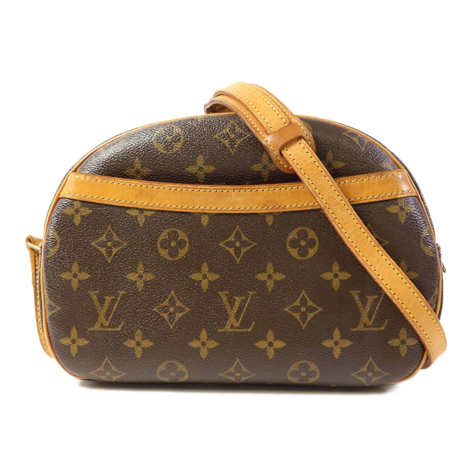 LOUIS VUITTON Monogram Blois金扣肩背袋棕色