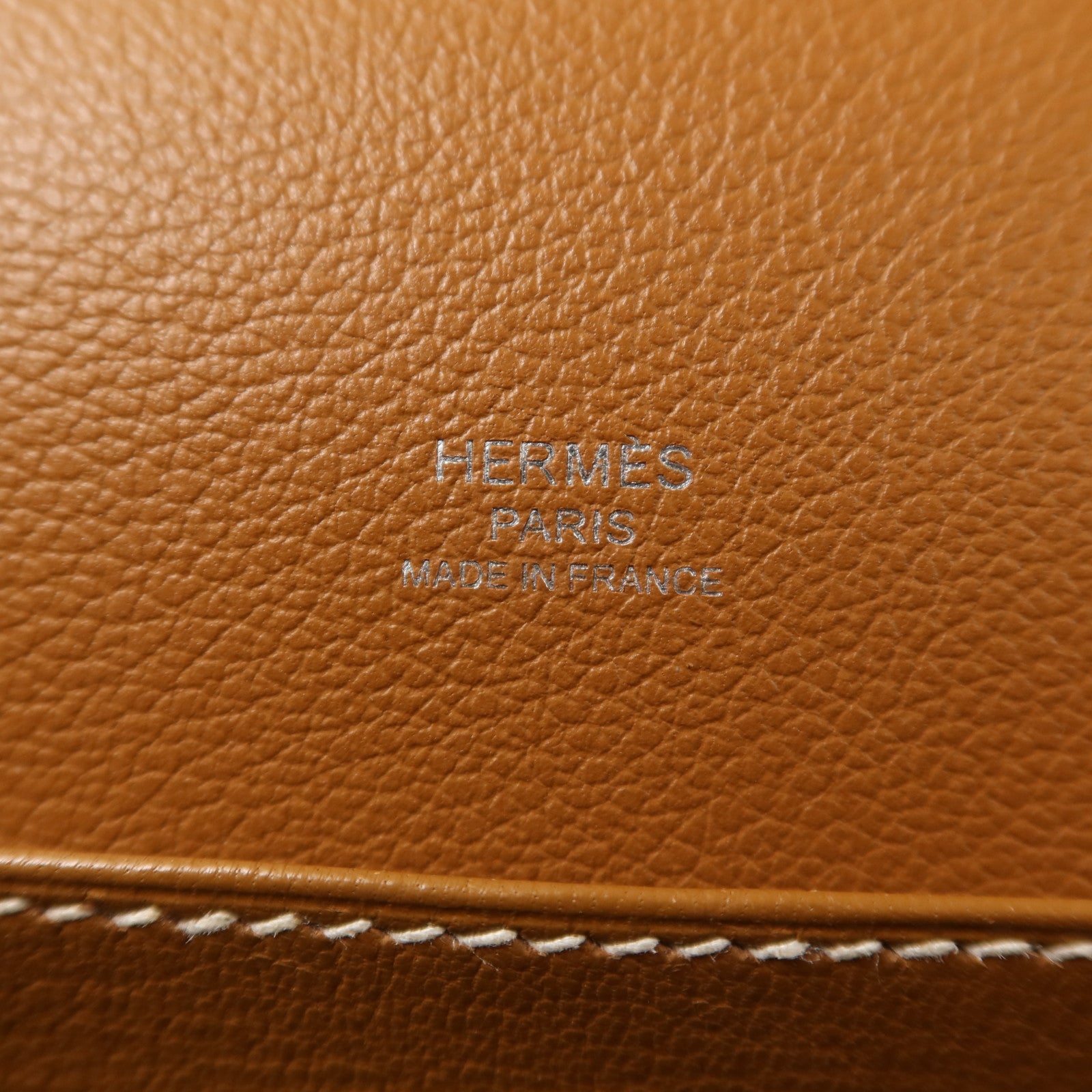 HERMES Evercolor皮革Roulis 23銀扣肩背袋Gold